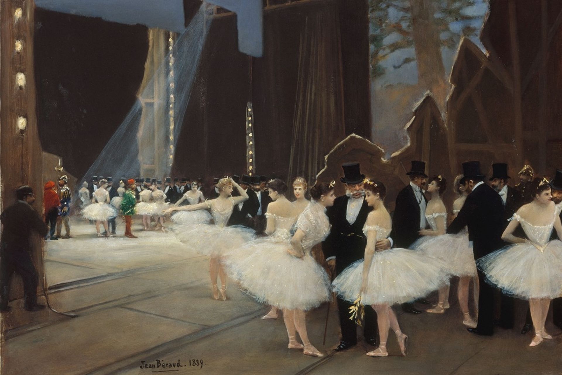 Les coulisses de l’Opéra de Paris by Jean Béraud