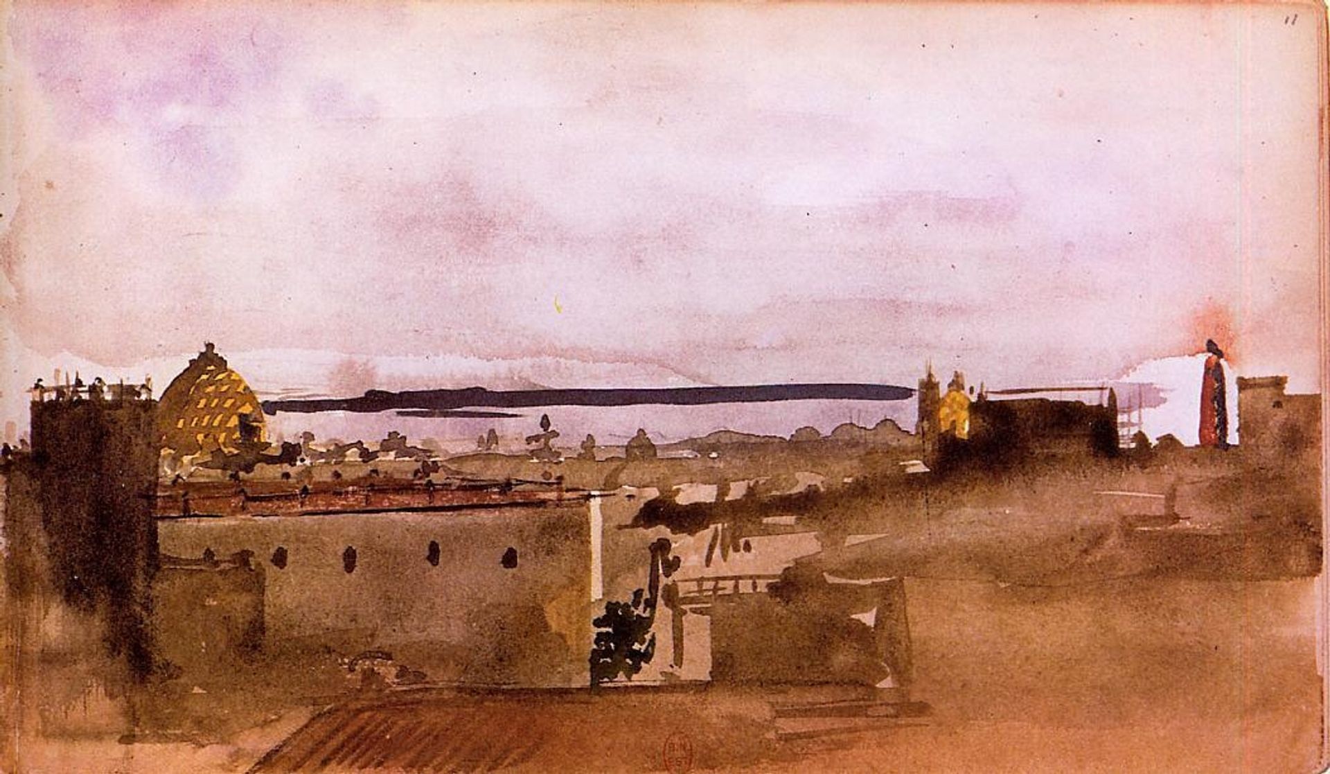 View of Naples by Edgar Degas