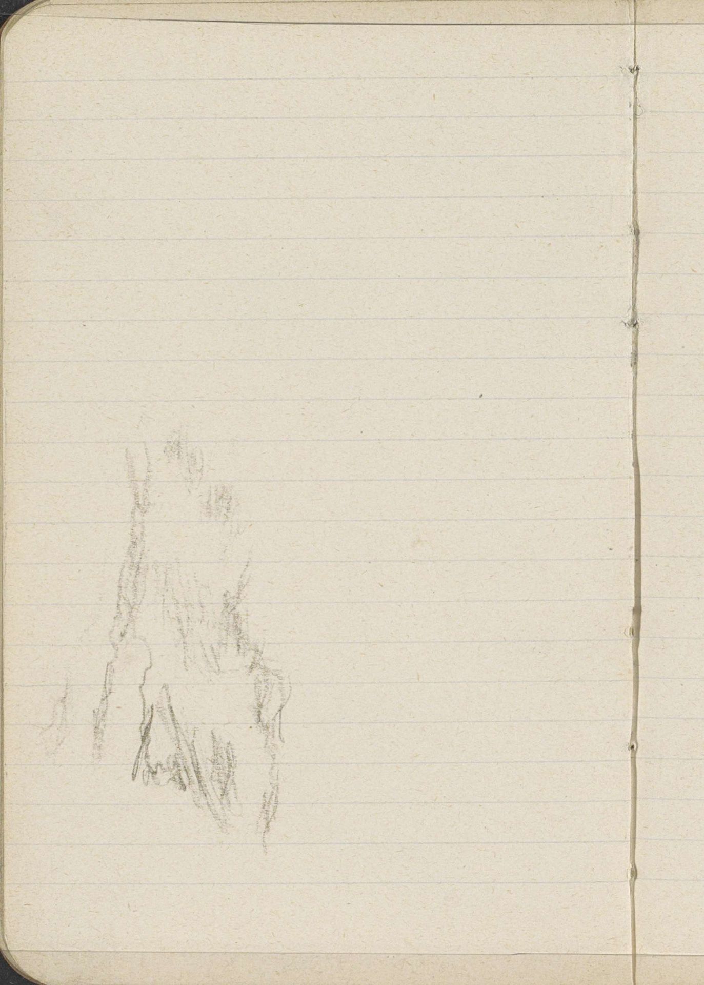 Studie, mogelijk van een landschap by George Hendrik Breitner