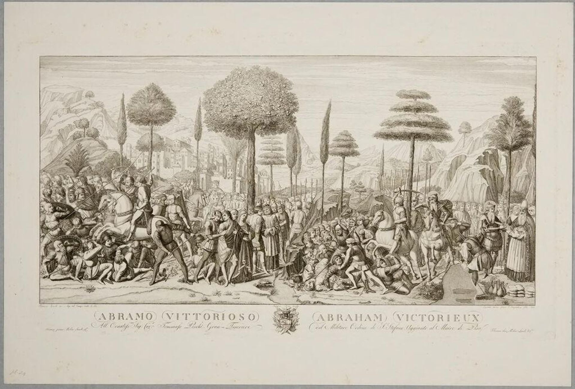 Abraham Victorious by Conte Carlo Lasinio