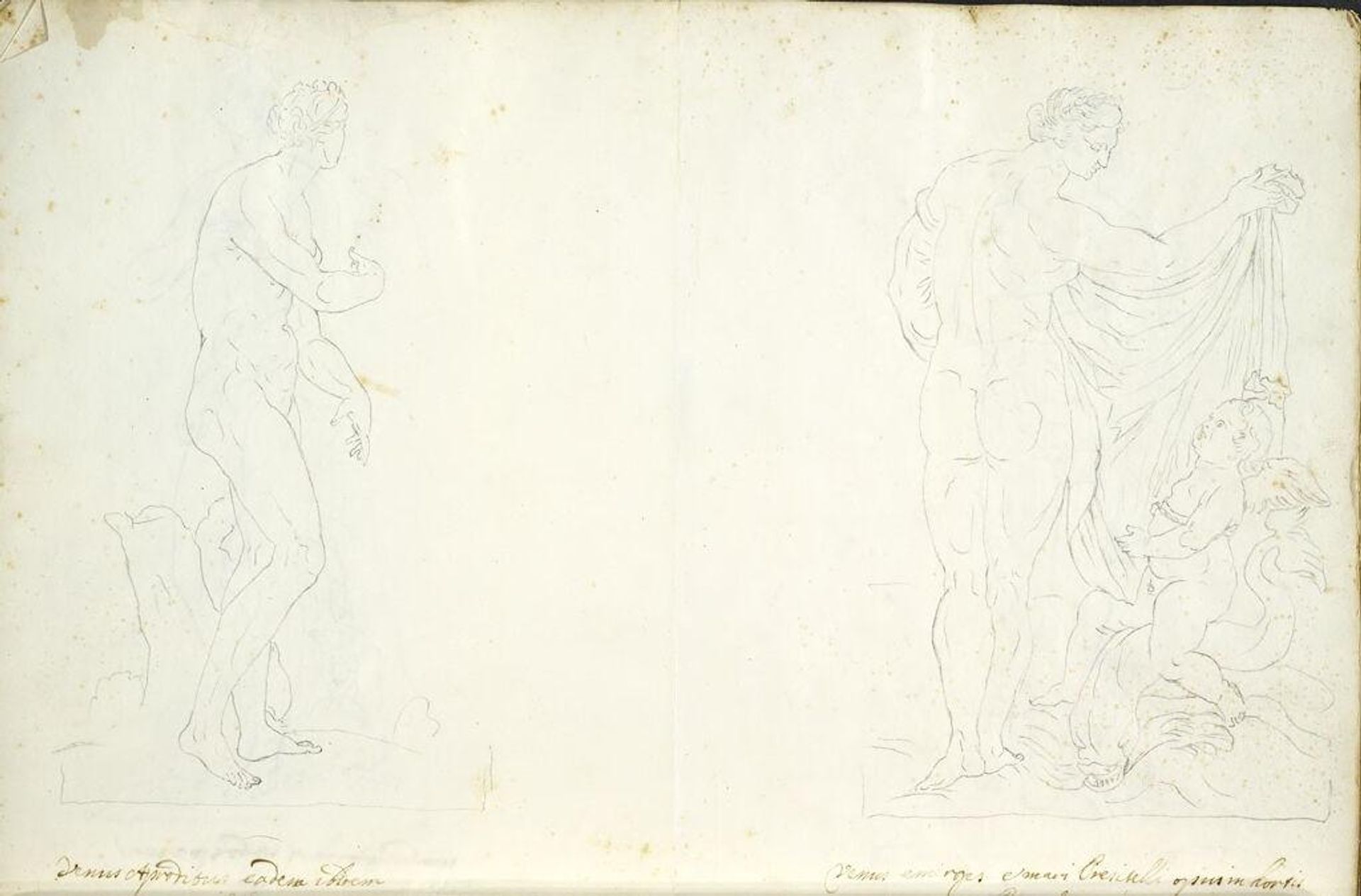Medici Venus-Aphrodite and Borghese Venus on the Water by Anonymous