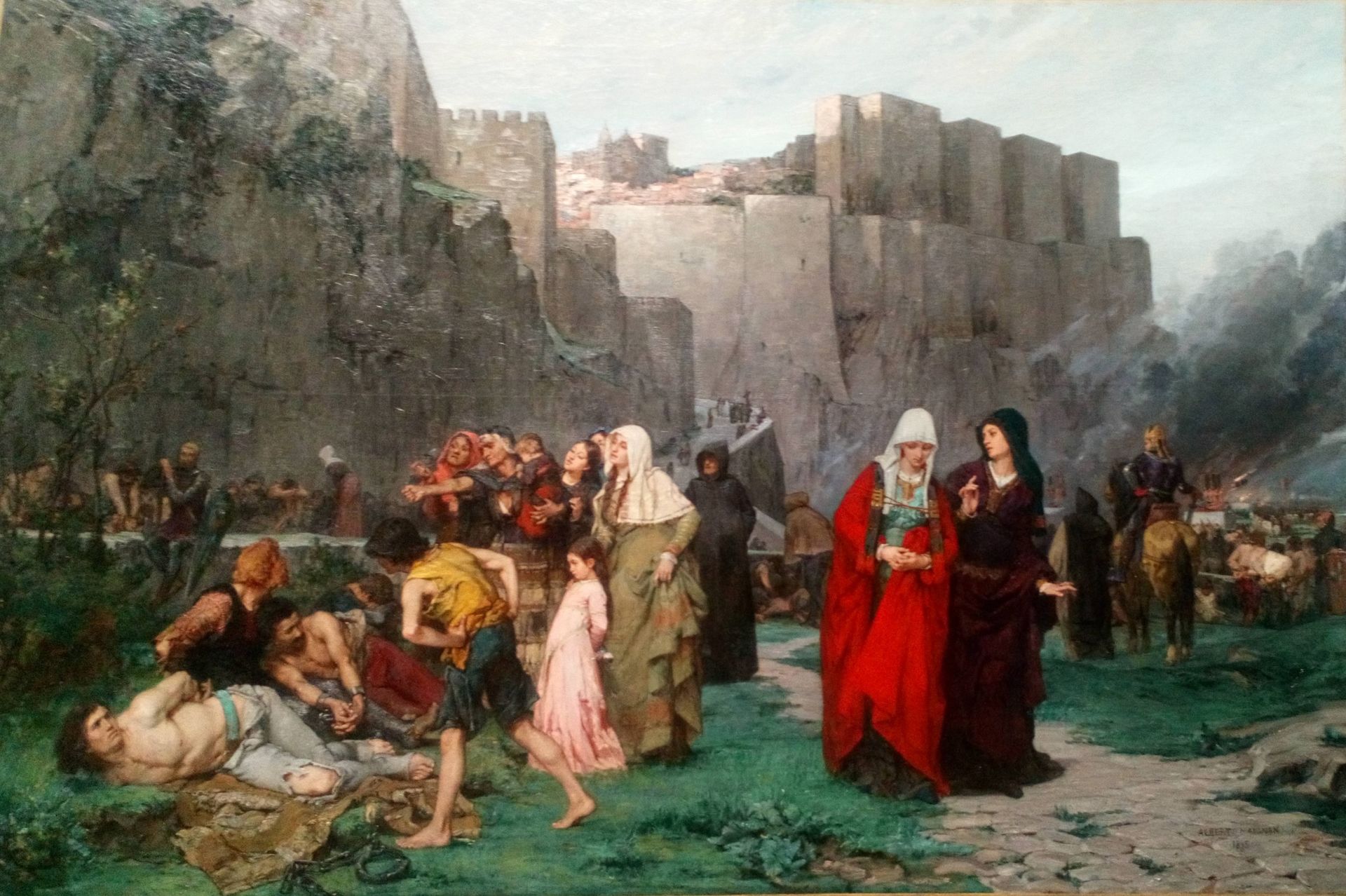 Insult to prisoners Episode of the crusade against the Albigenses in 1211 by Albert Maignan