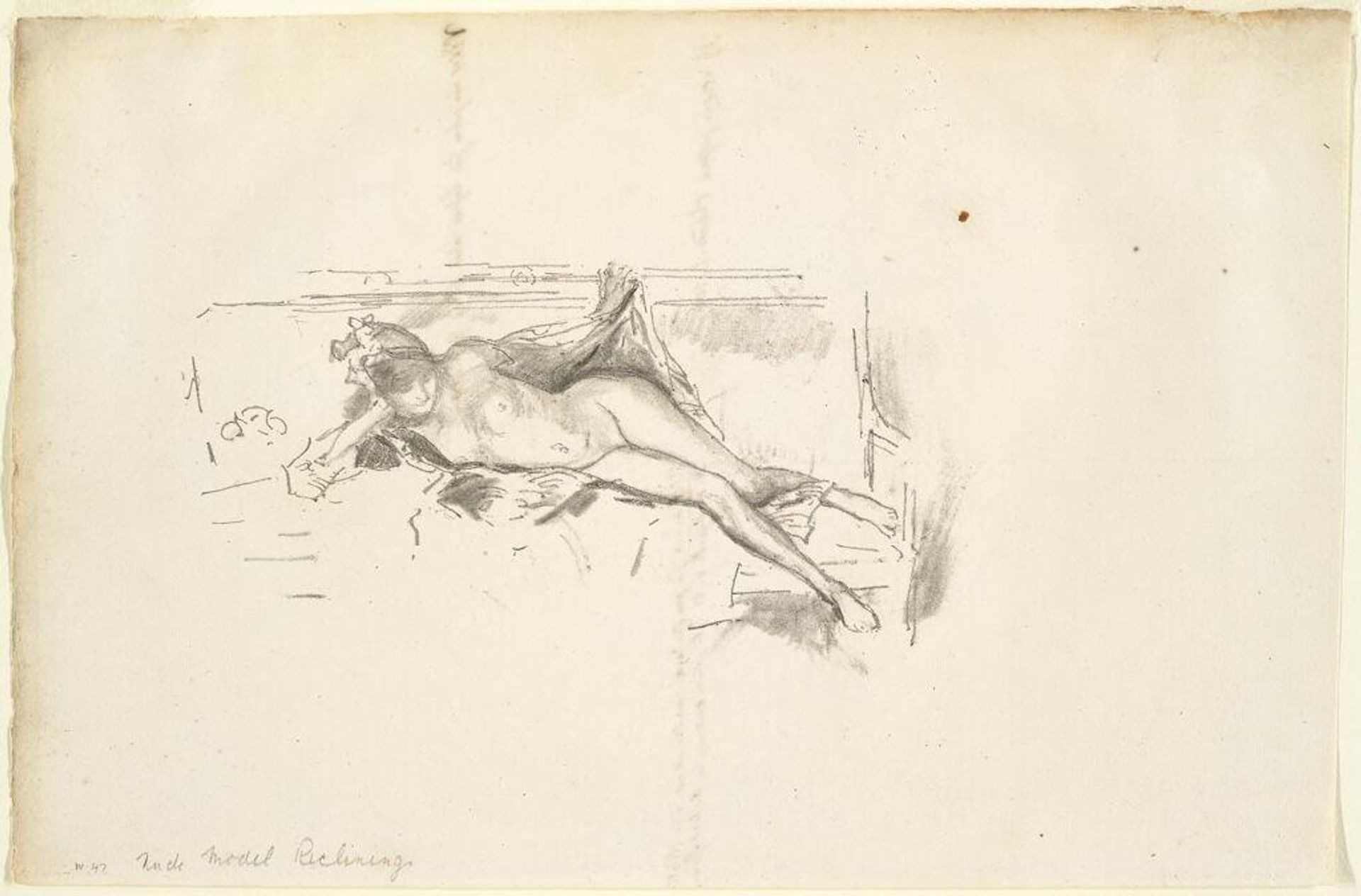 Nude Model Reclining by James Abbott McNeill Whistler