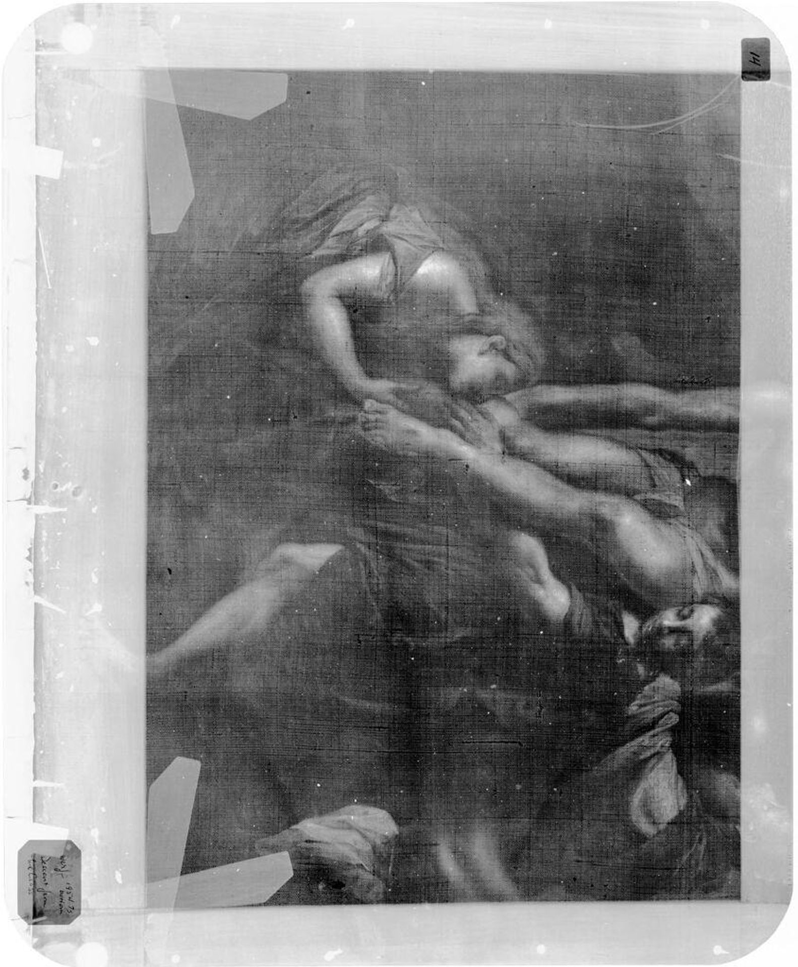 X-radiograph(s) of "Descent from the Cross" by Artist of original: Adriaen van der Werff