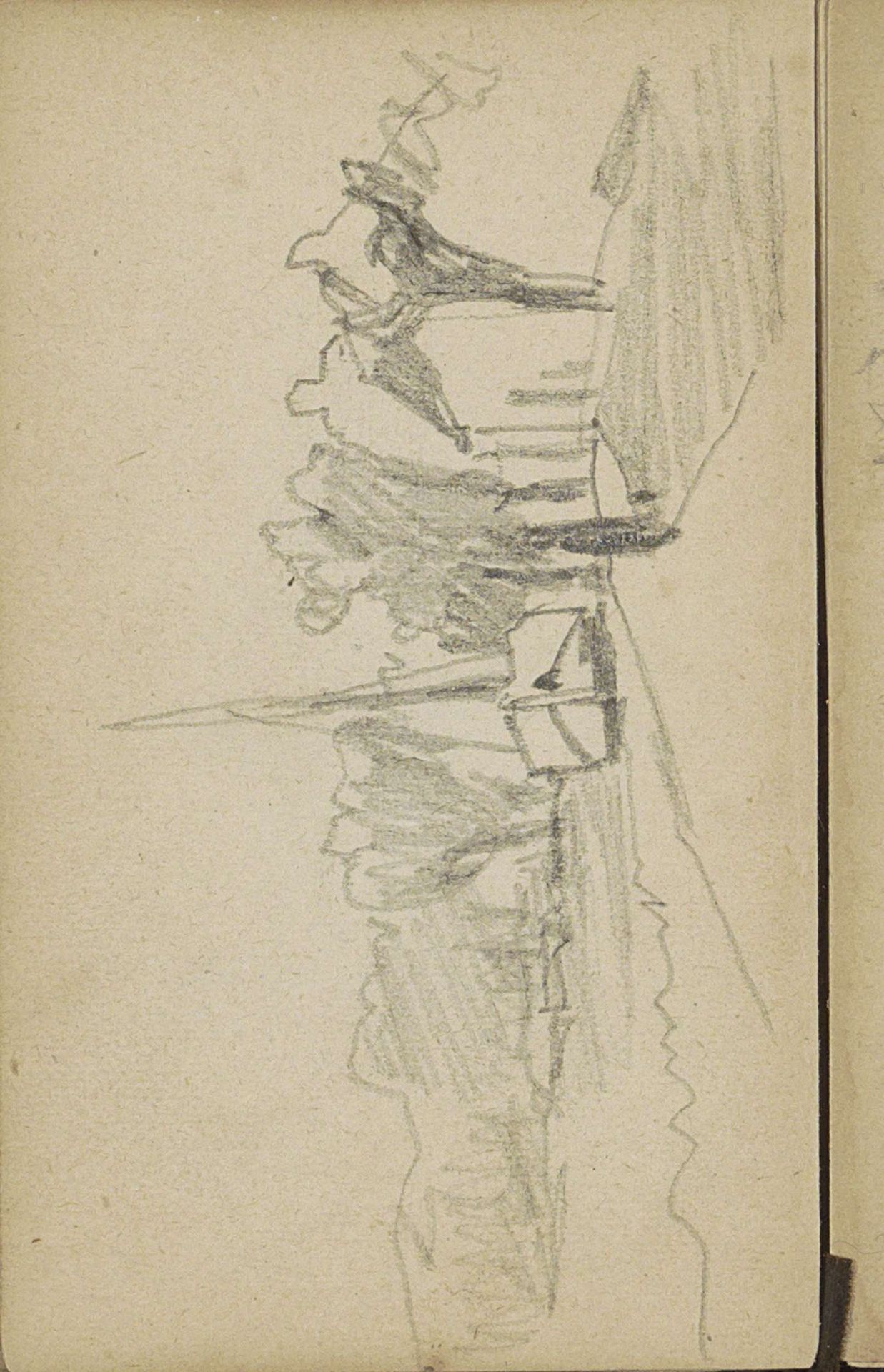 Zeilboot op een vaart langs een pad by Johan Hendrik Weissenbruch