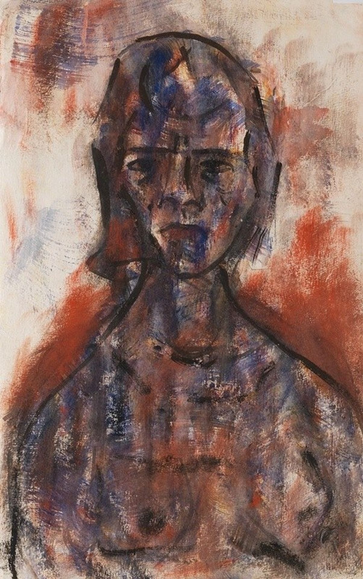 Aktstudie by Christian Rohlfs