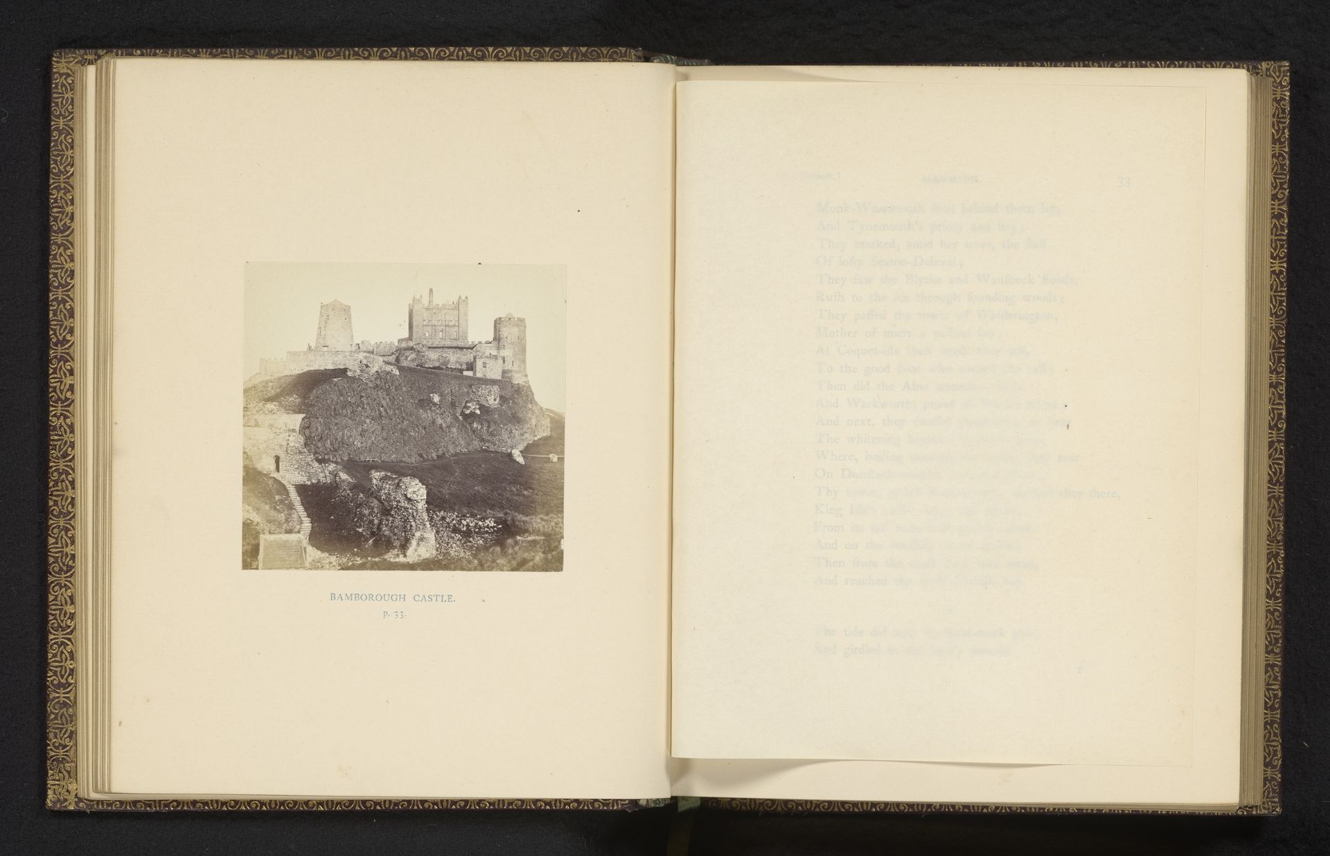 Ruïne van Bamburgh Castle by Thomas Annan