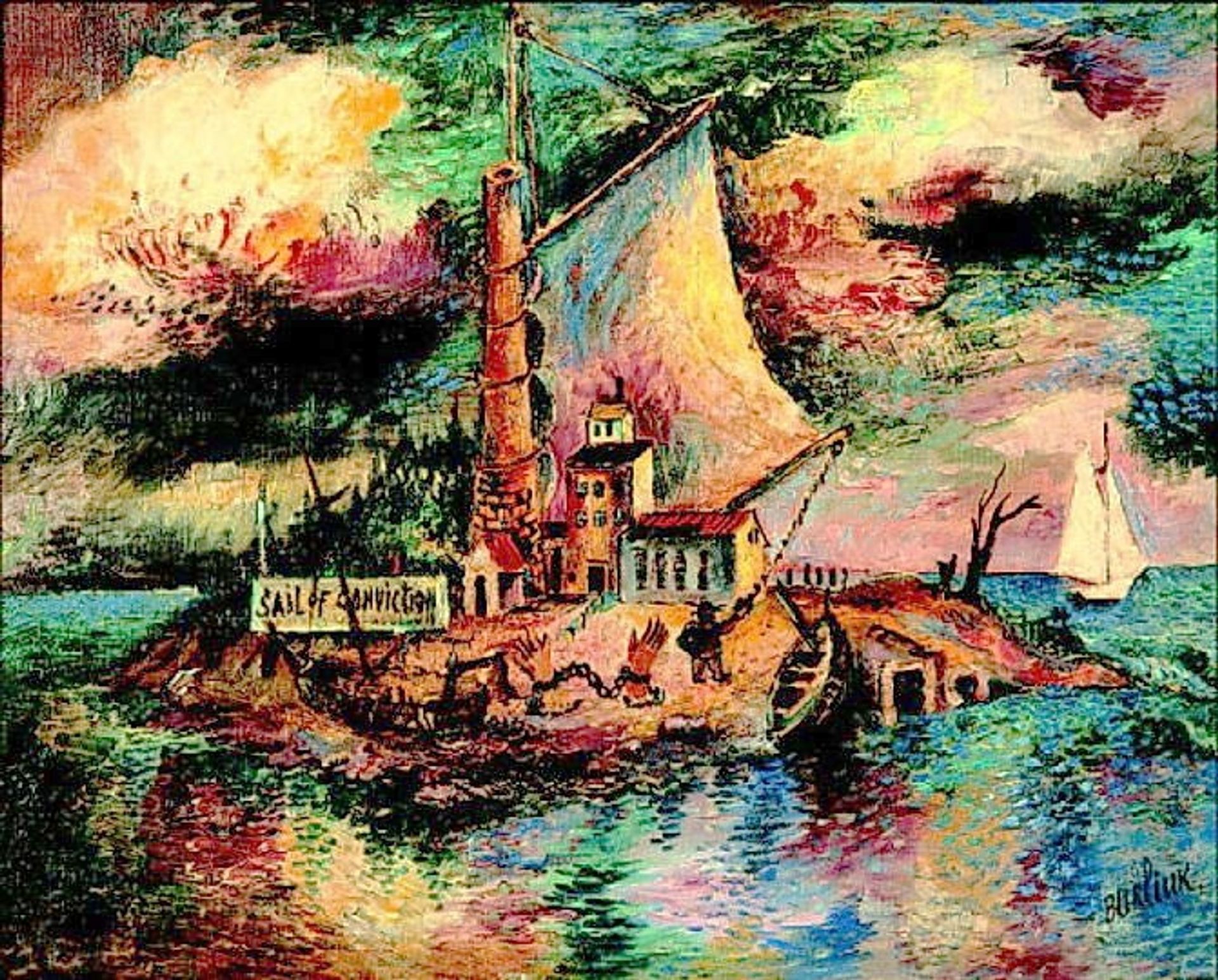 Ship by David Burliuk