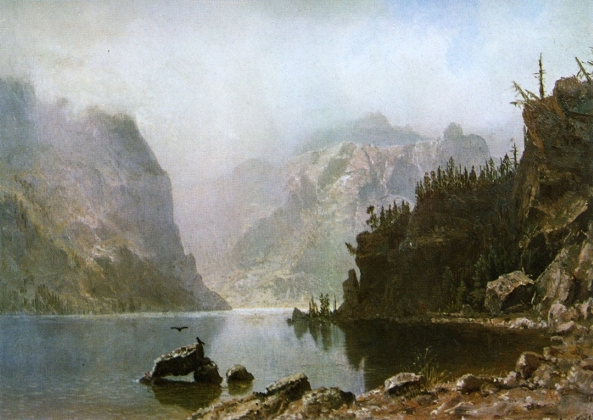 Western Landscape by Albert Bierstadt