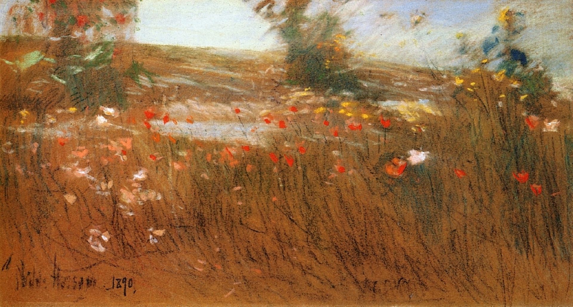Poppies, Isles of Shoals by Childe Hassam