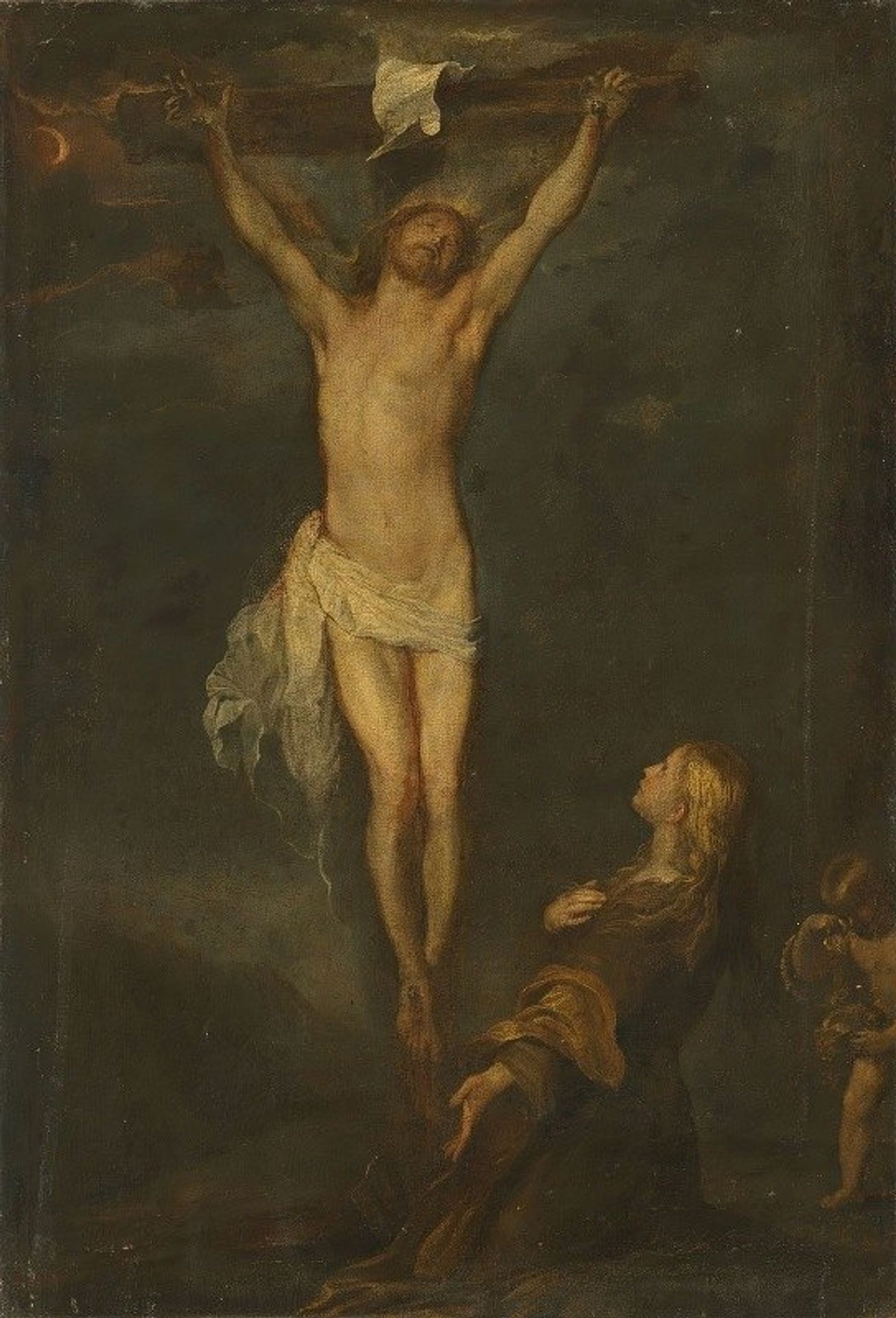 The Crucifixion with Saint Rosalia by Anthony van Dyck