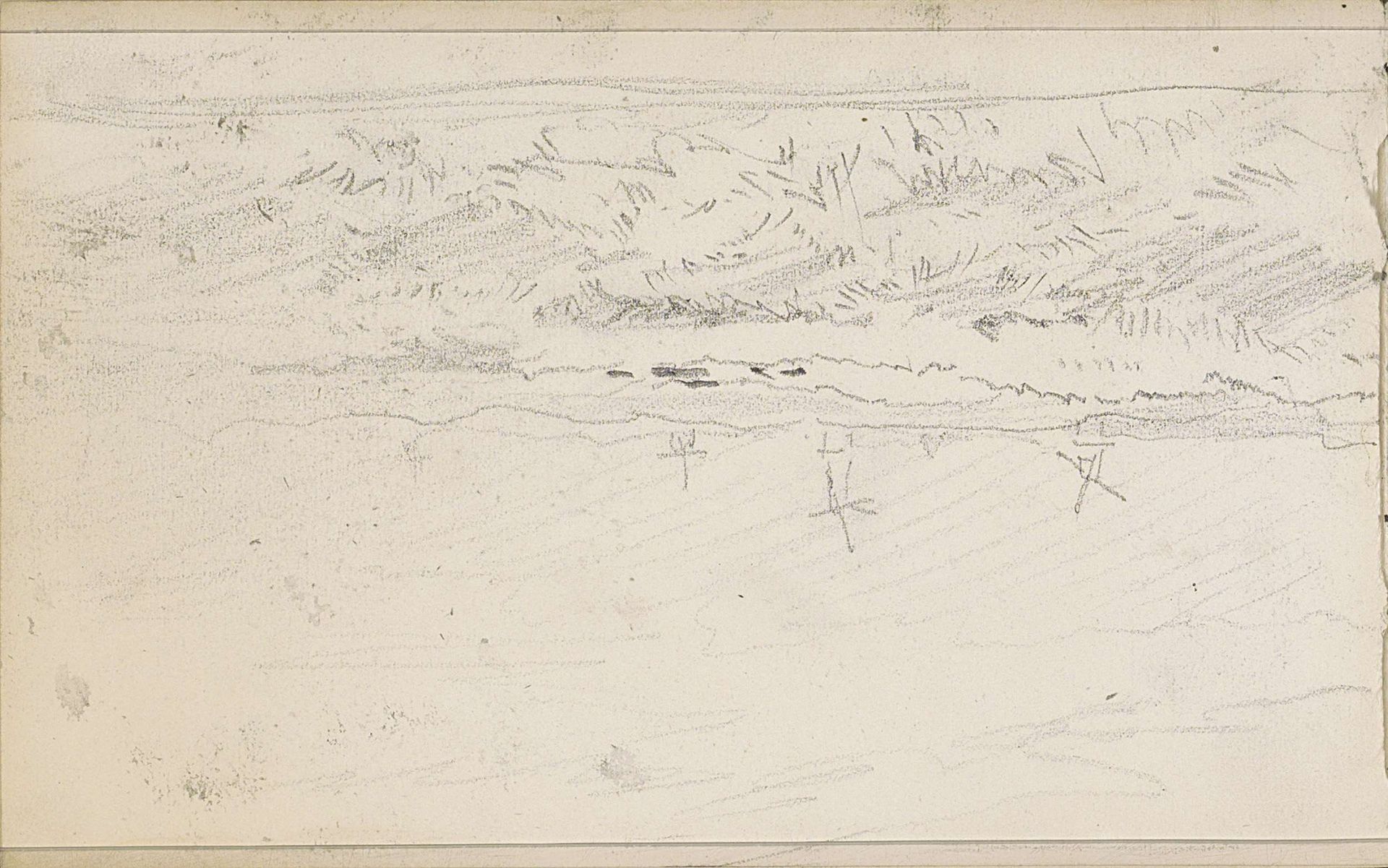Landschap met molens by Anton Mauve