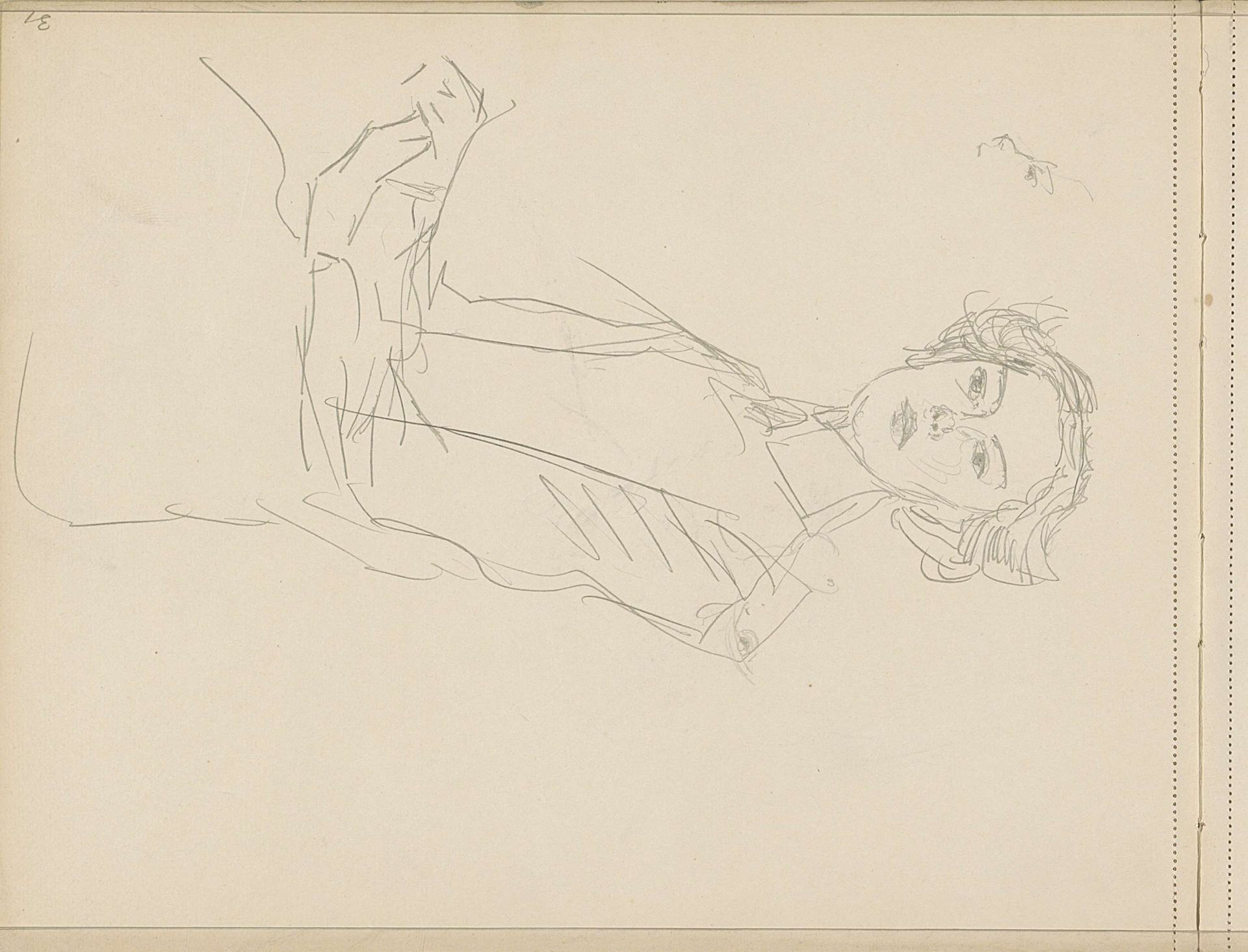 Portret van een onbekende vrouw, zittend by Isaac Israels