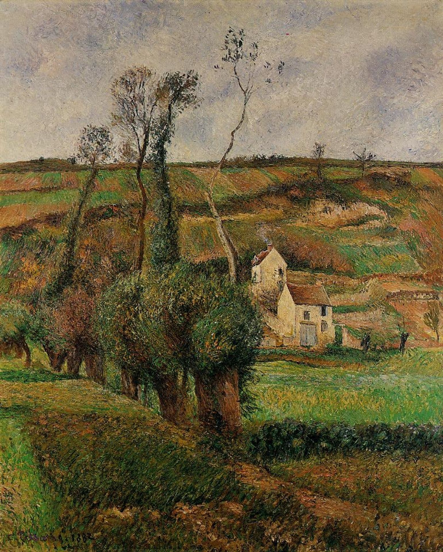 The cabage place at Pontoise by Camille Pissarro