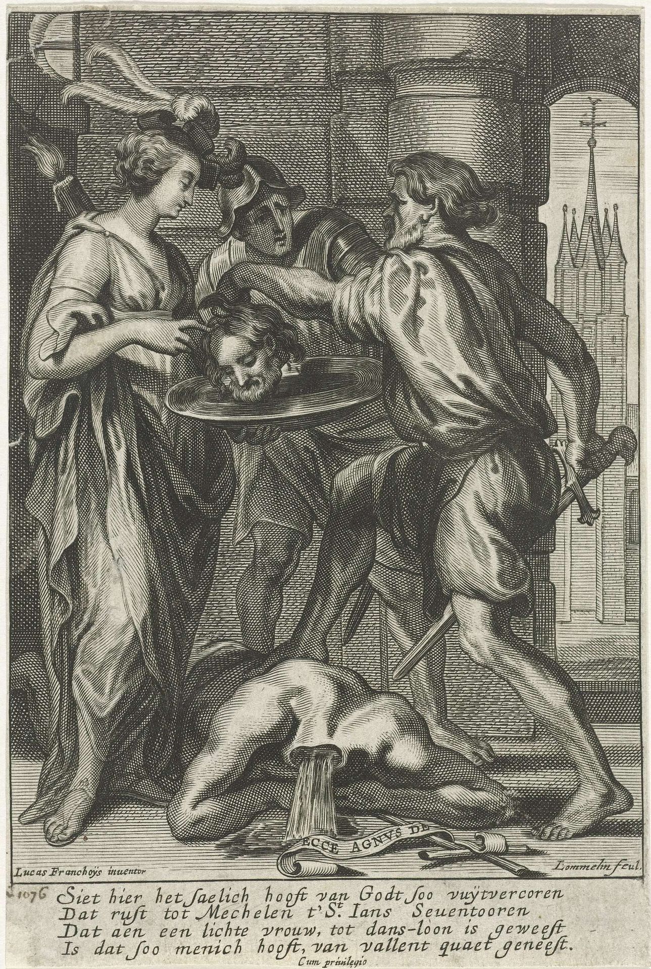Onthoofding van Johannes de Doper by Adriaen Lommelin