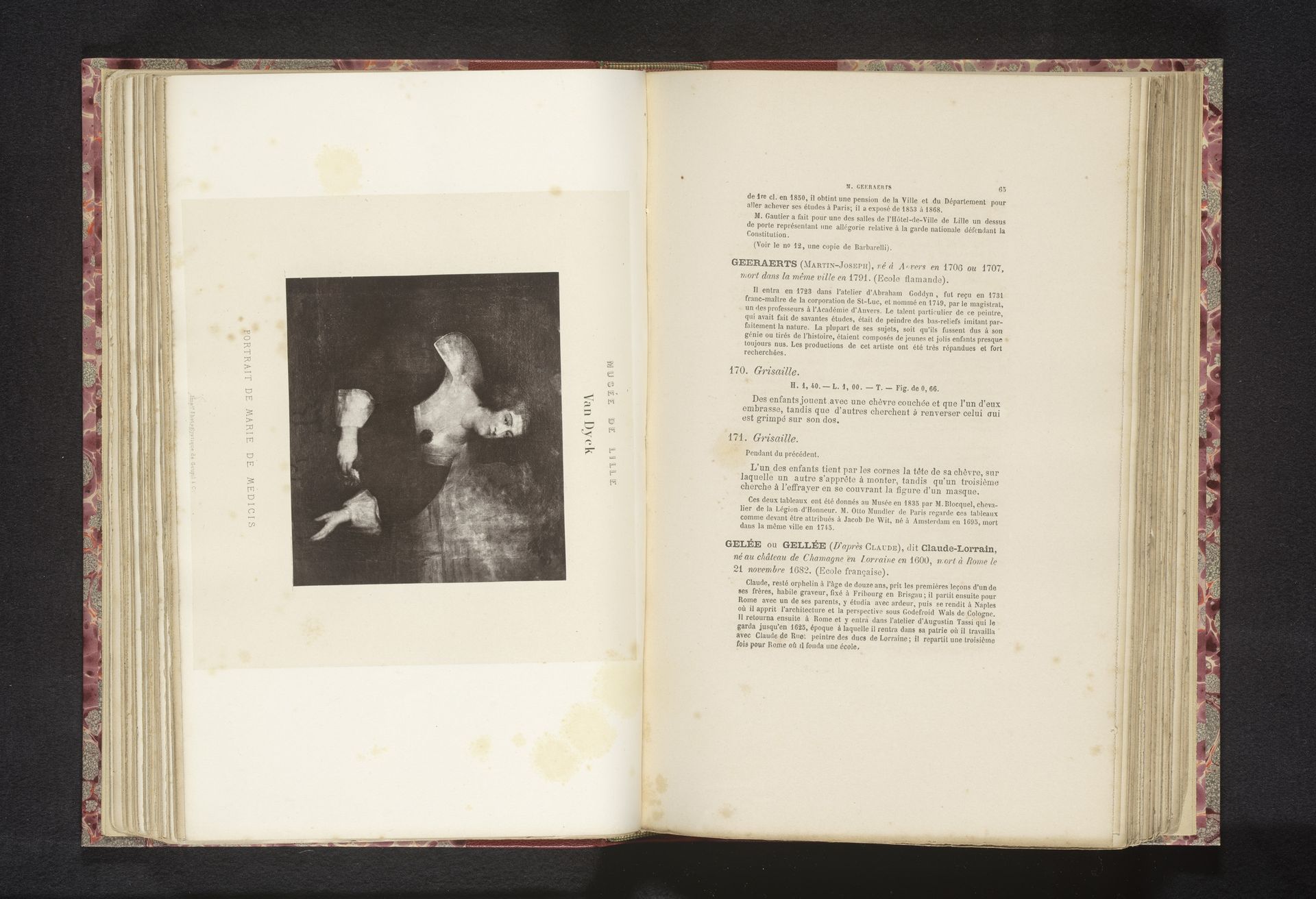 Fotoreproductie van een portret van Maria de' Medici door Anthony van Dyck by Anonymous