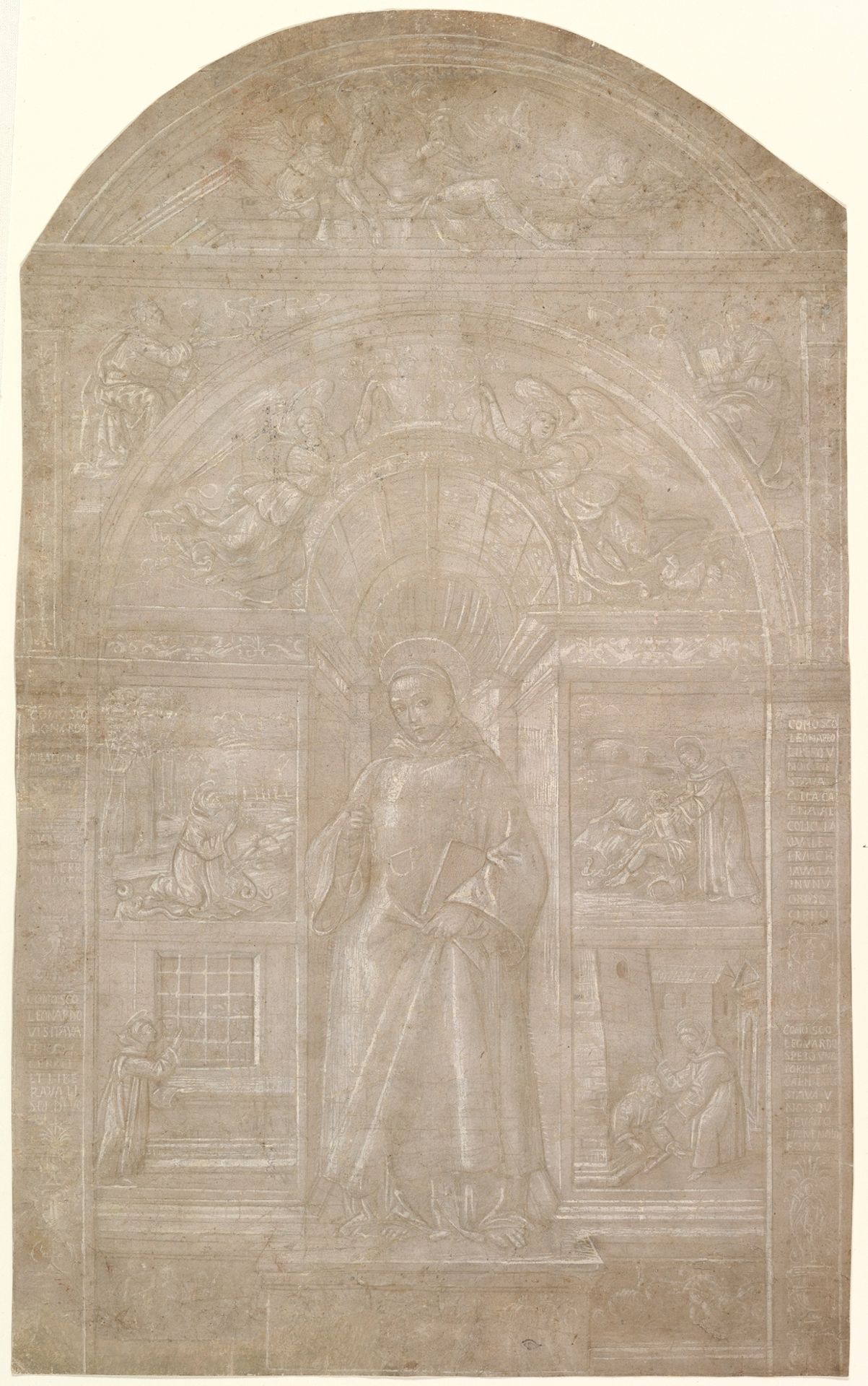 Saint Leonard and Four Episodes from His Life by Francesco di Paolo da Montereale