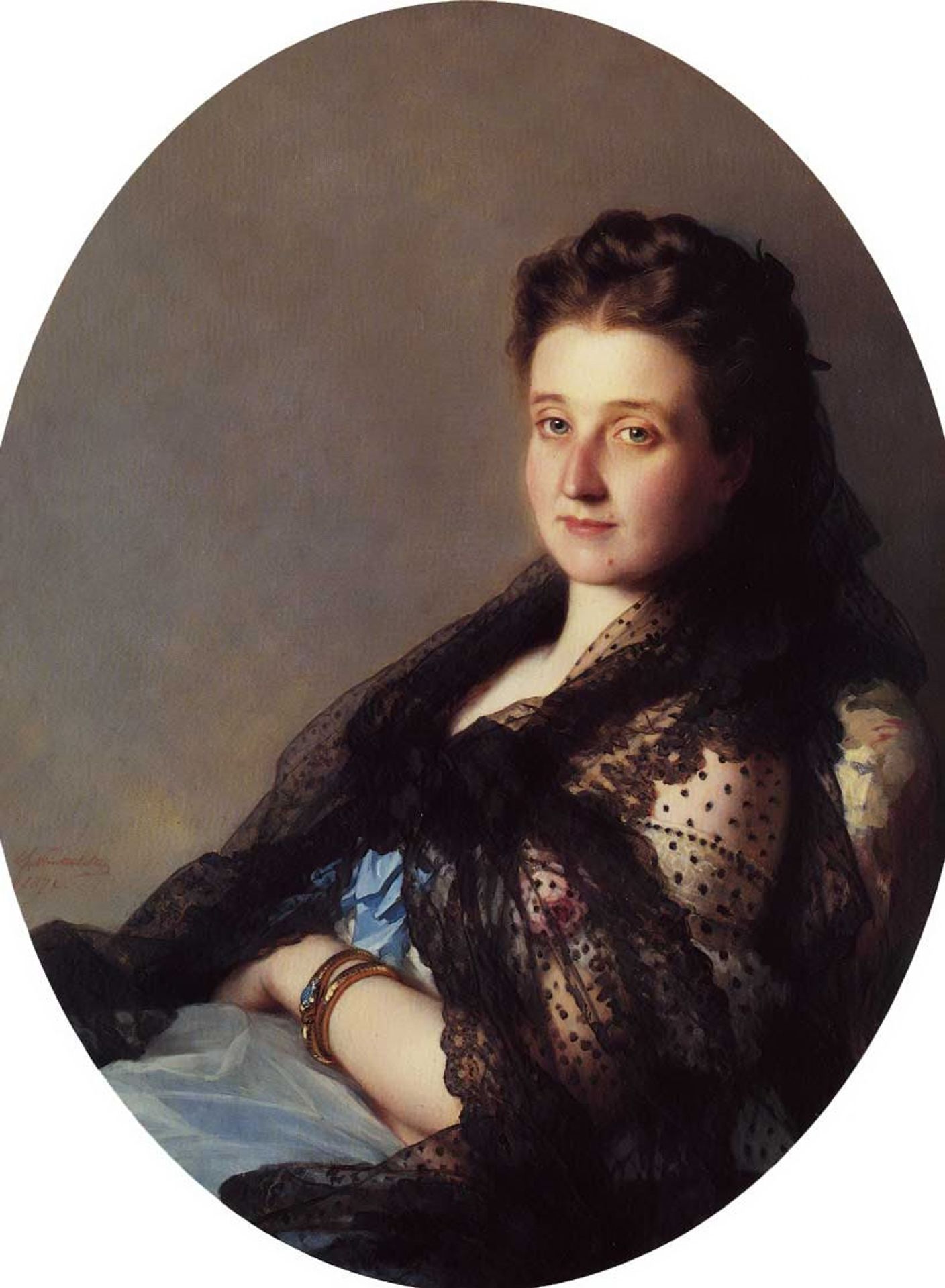 Portrait of a lady by Franz Xaver Winterhalter