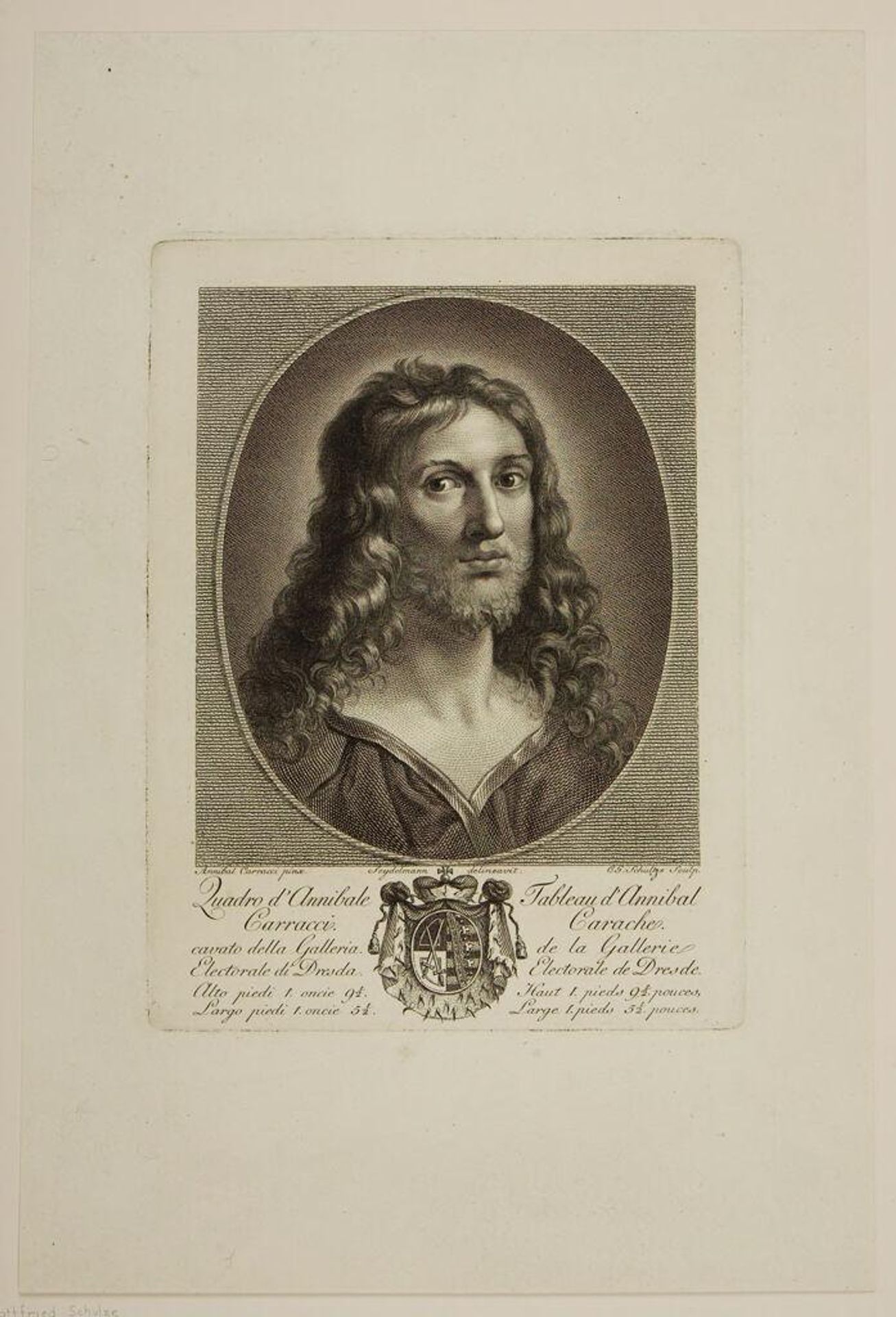 Head of Christ by Christian Gottfried Schulze