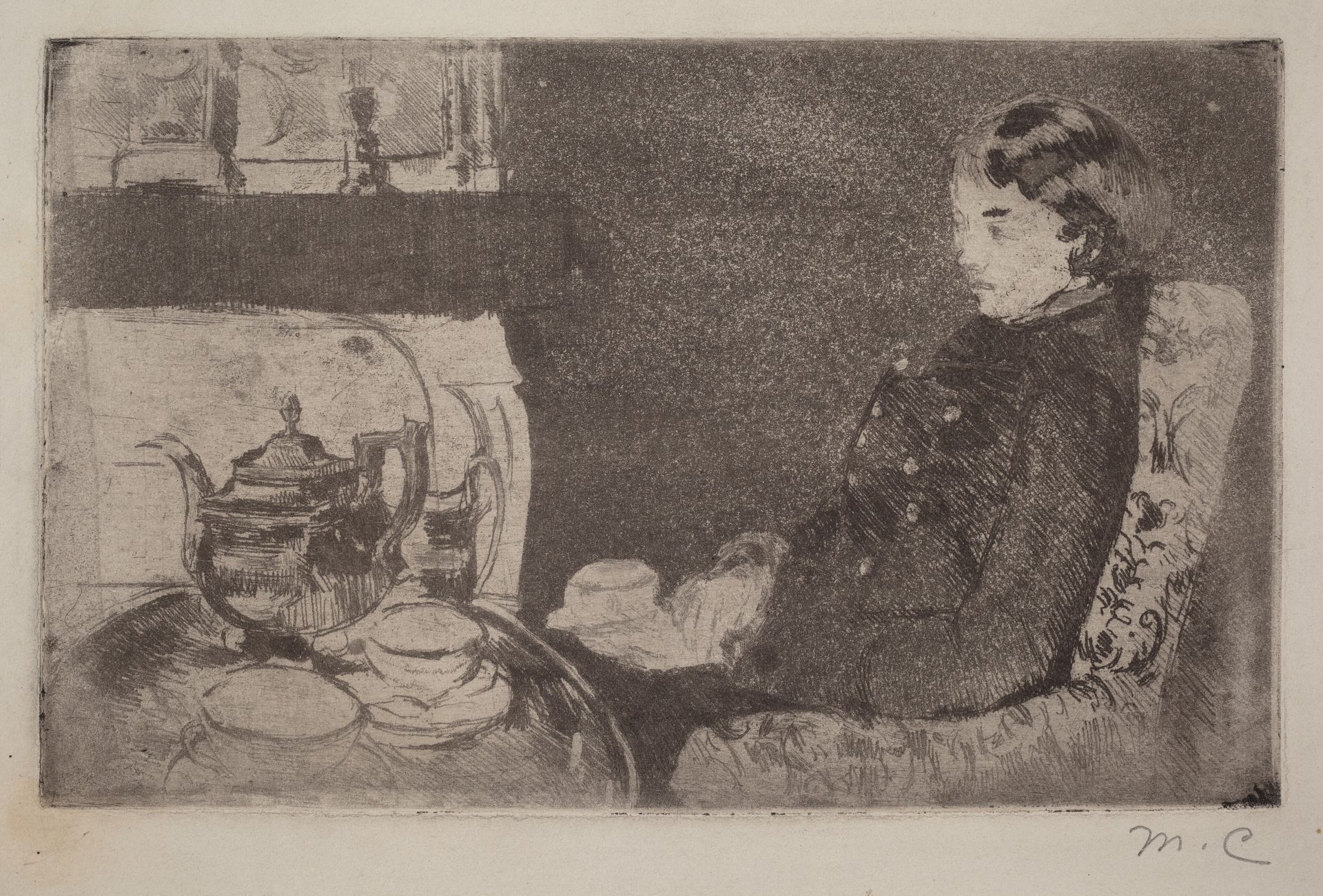 Lydia at Afternoon Tea by Mary Cassatt