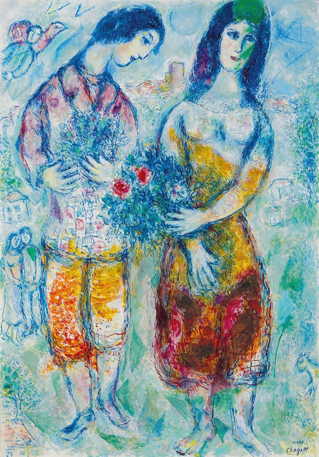 Les Paysans by Marc Chagall