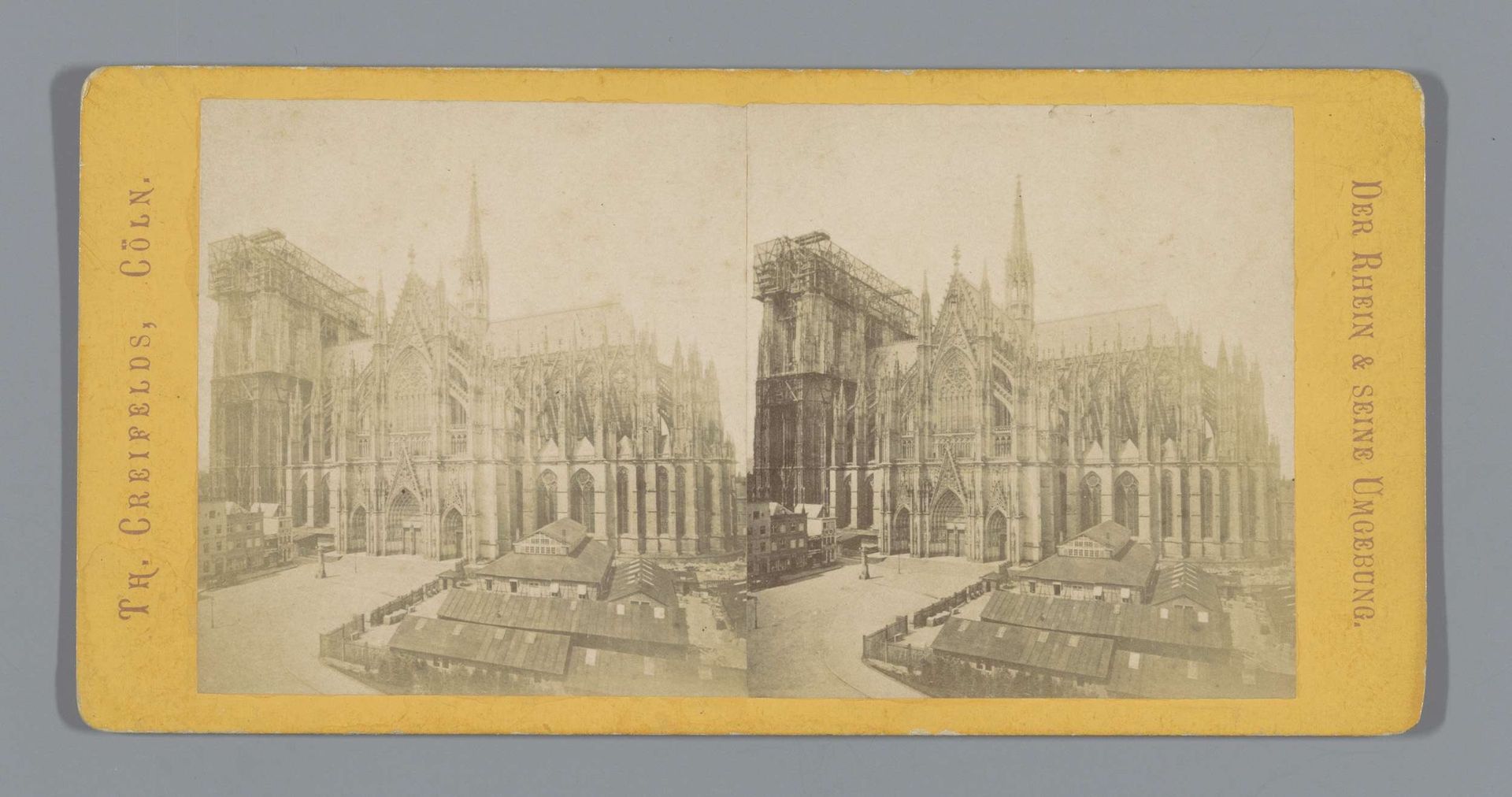 Gezicht op de Dom van Keulen by Theodor Creifelds