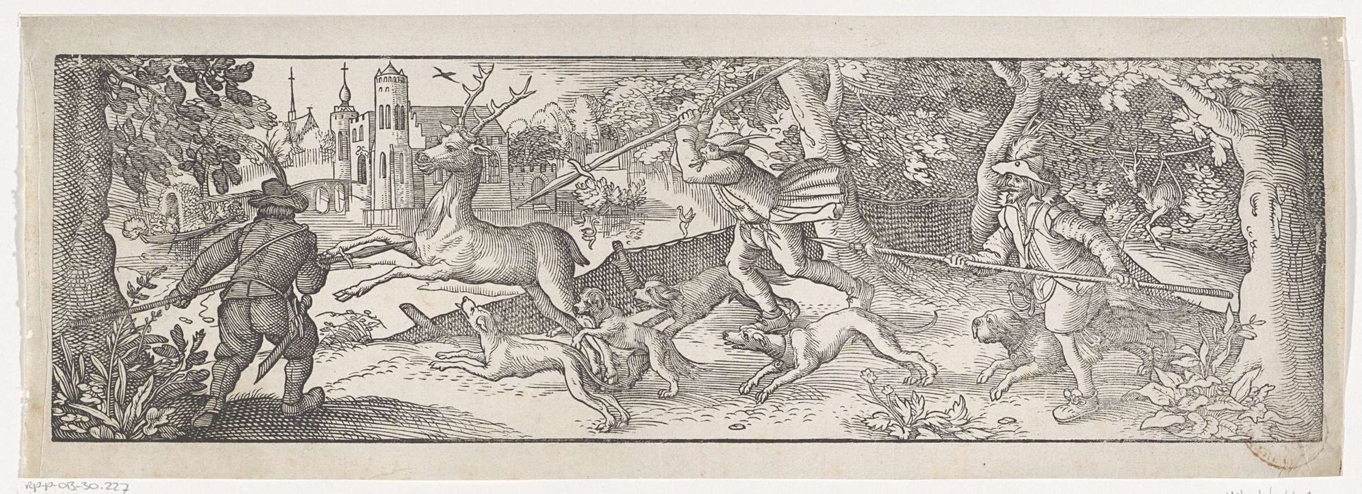 Hertenjacht by Philips Serwouters
