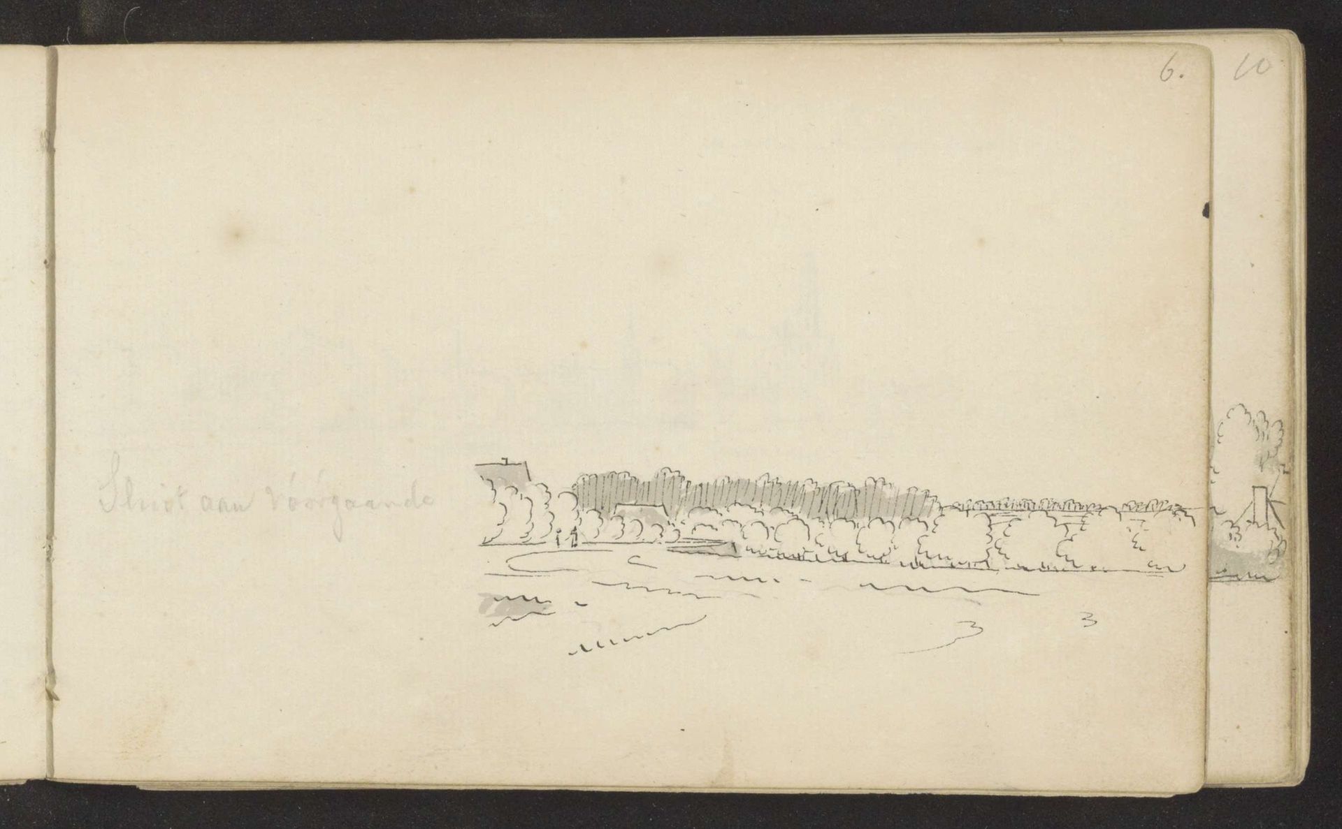 Gezicht op weilanden rond Vlaardingen by Abraham de (II) Haen