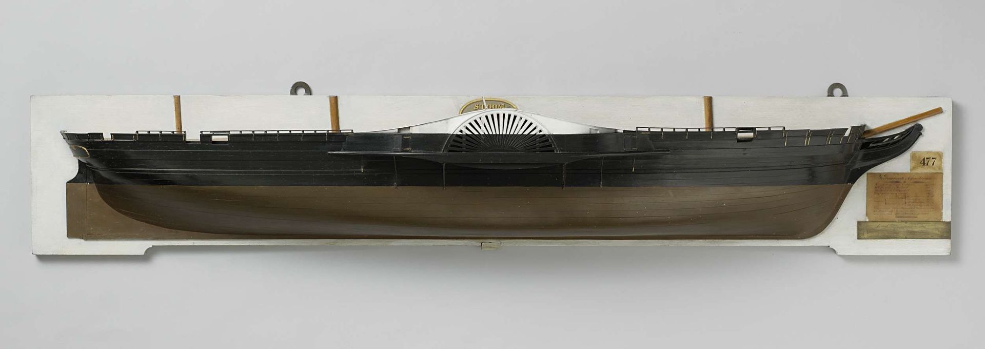 Half Model of a Paddle Steamer by Rijkswerf Vlissingen