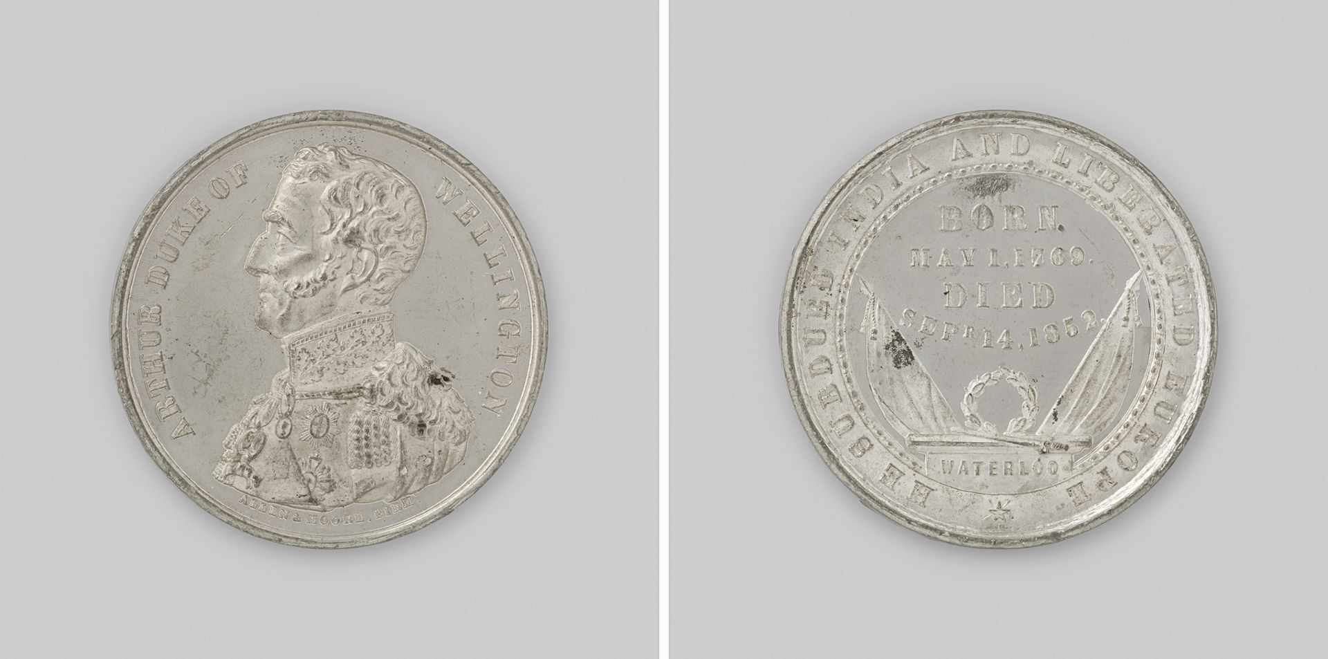 Overlijden van de hertog van Wellington, overwinnaar in de slag bij Waterloo by Allen & Moore