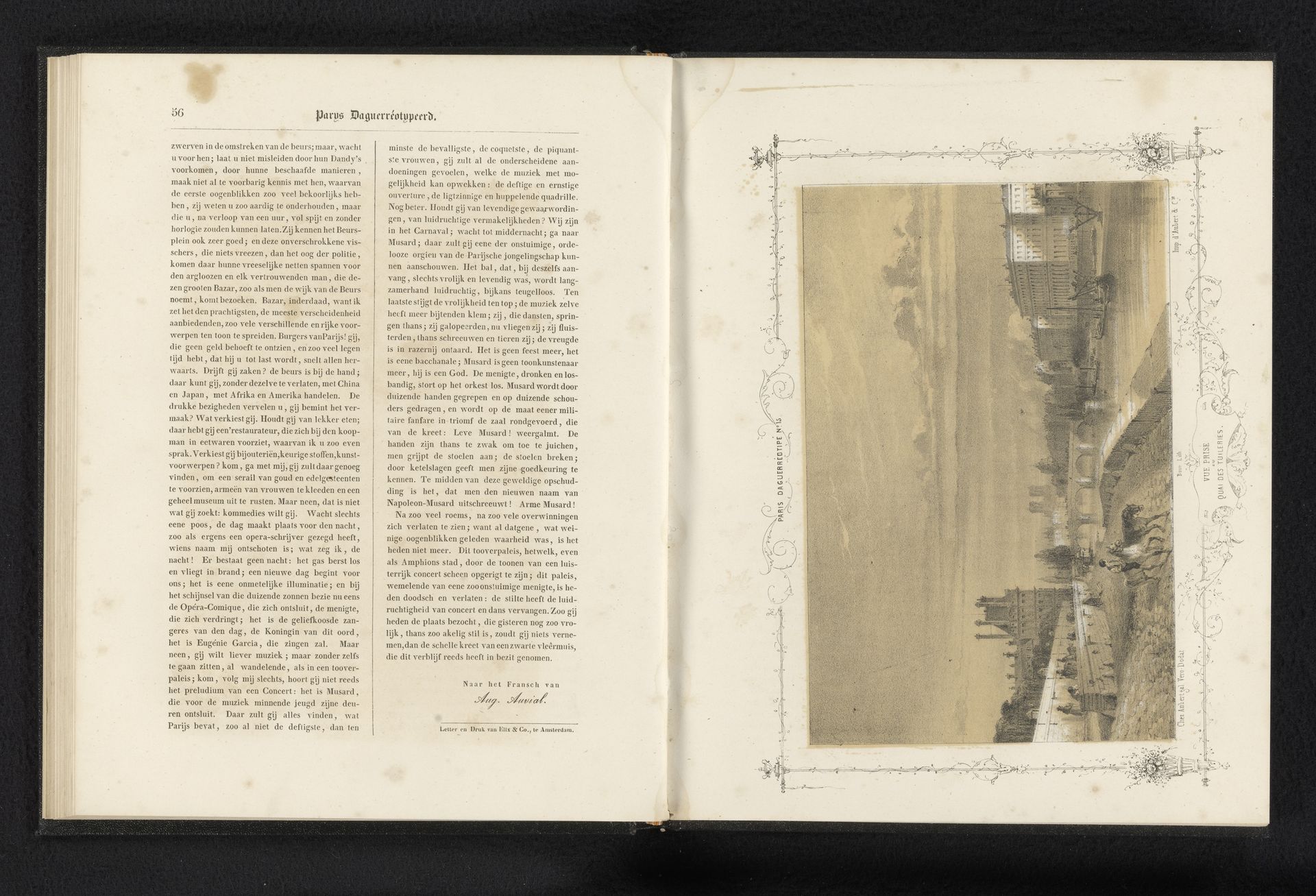 Quai des Tuileries in Parijs by Charles Bour