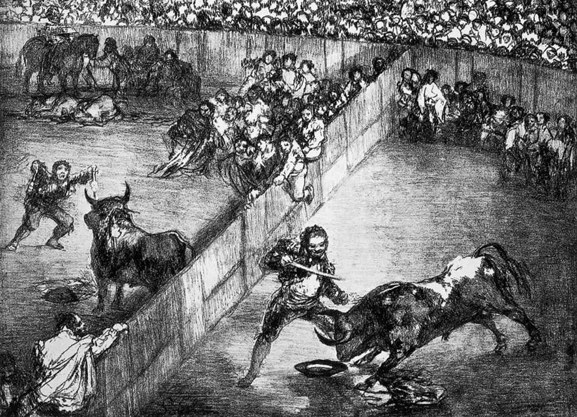 The Divided Arena by Francisco de Goya