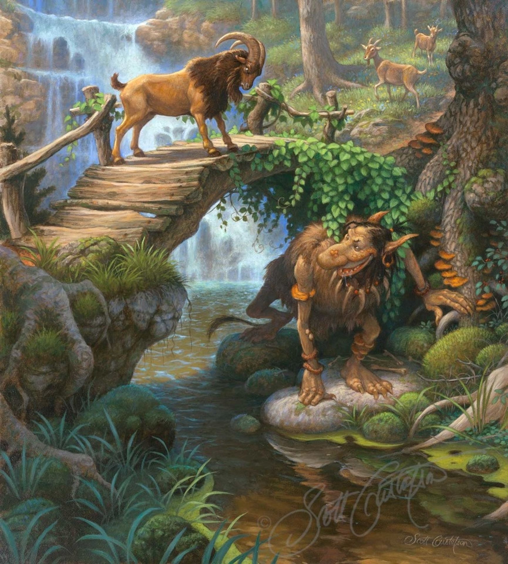 The Three Billy Goats Gruff by Scott Gustafson