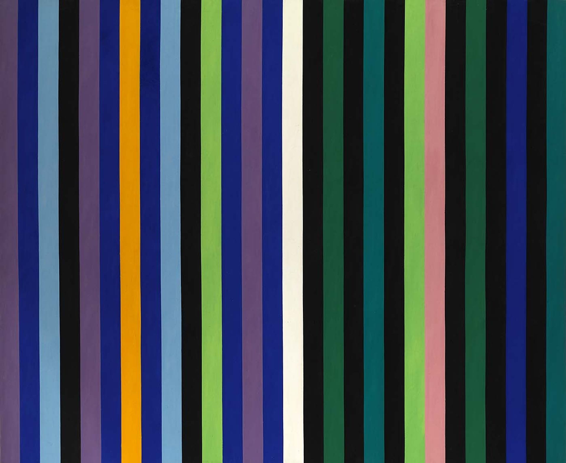 Two Part Blue by Gene Davis
