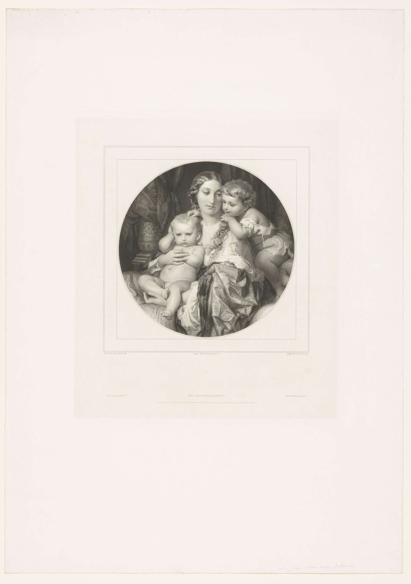 Moeder met twee kinderen by Jules François
