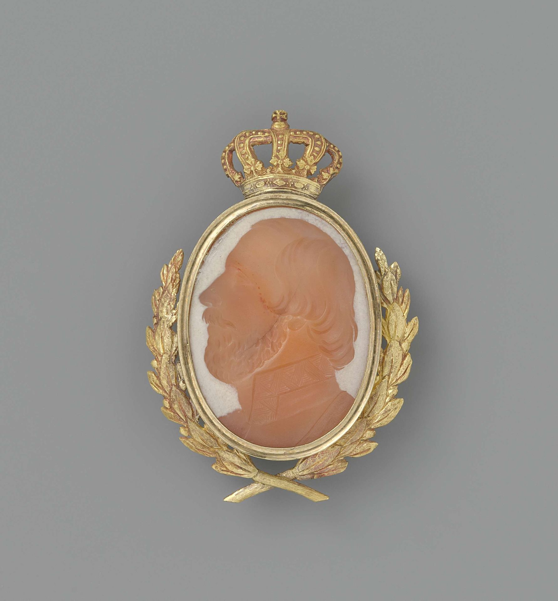 Intaglio met portret van Koning Willem III by Anonymous