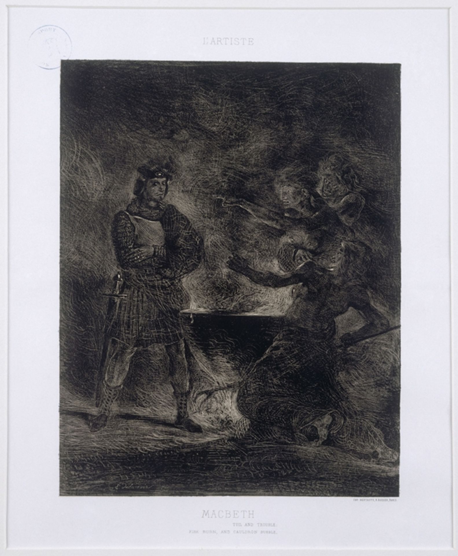 Macbeth and the Witches by Eugène Delacroix