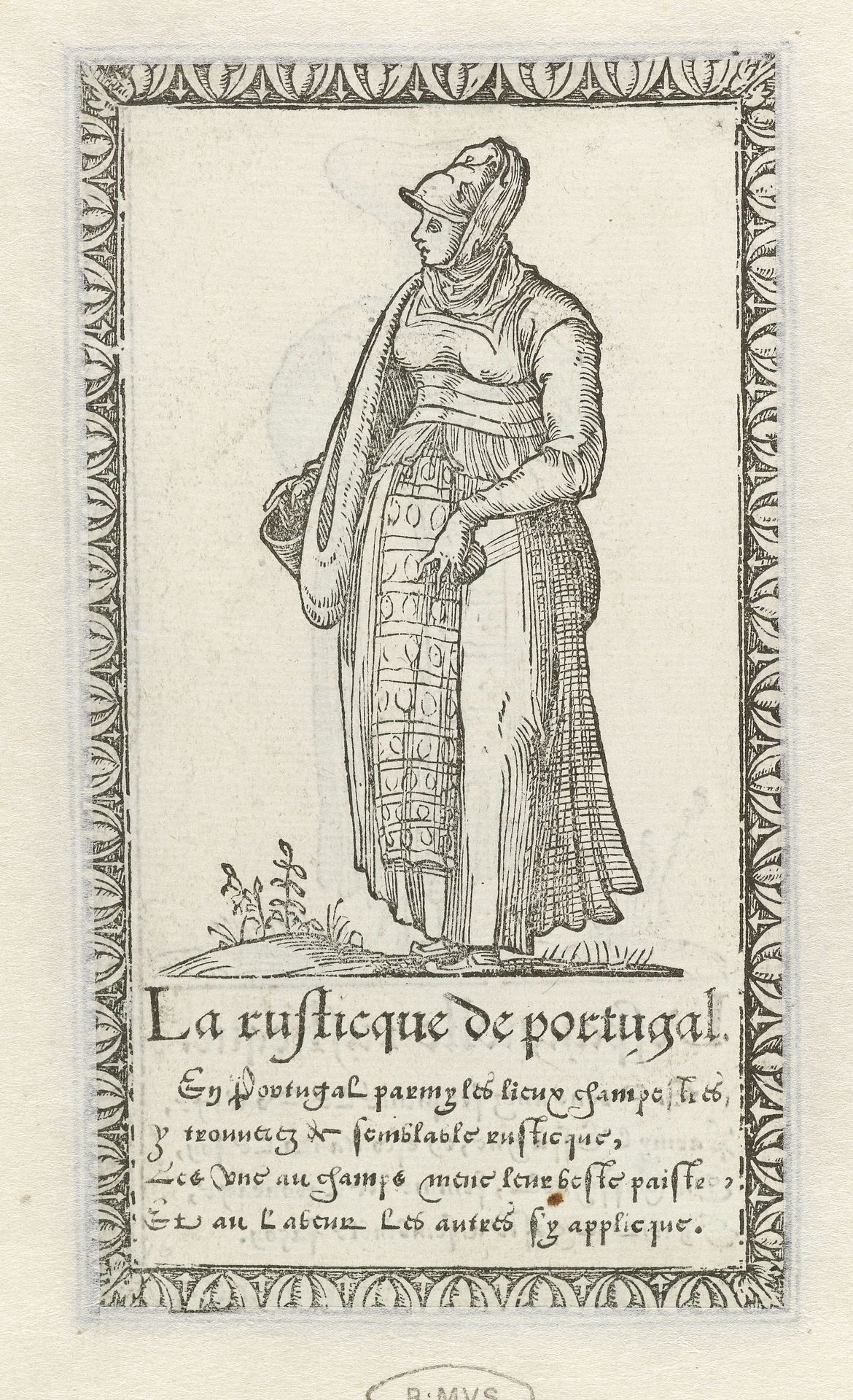 Vrouw van het Portugese platteland by François Desprez
