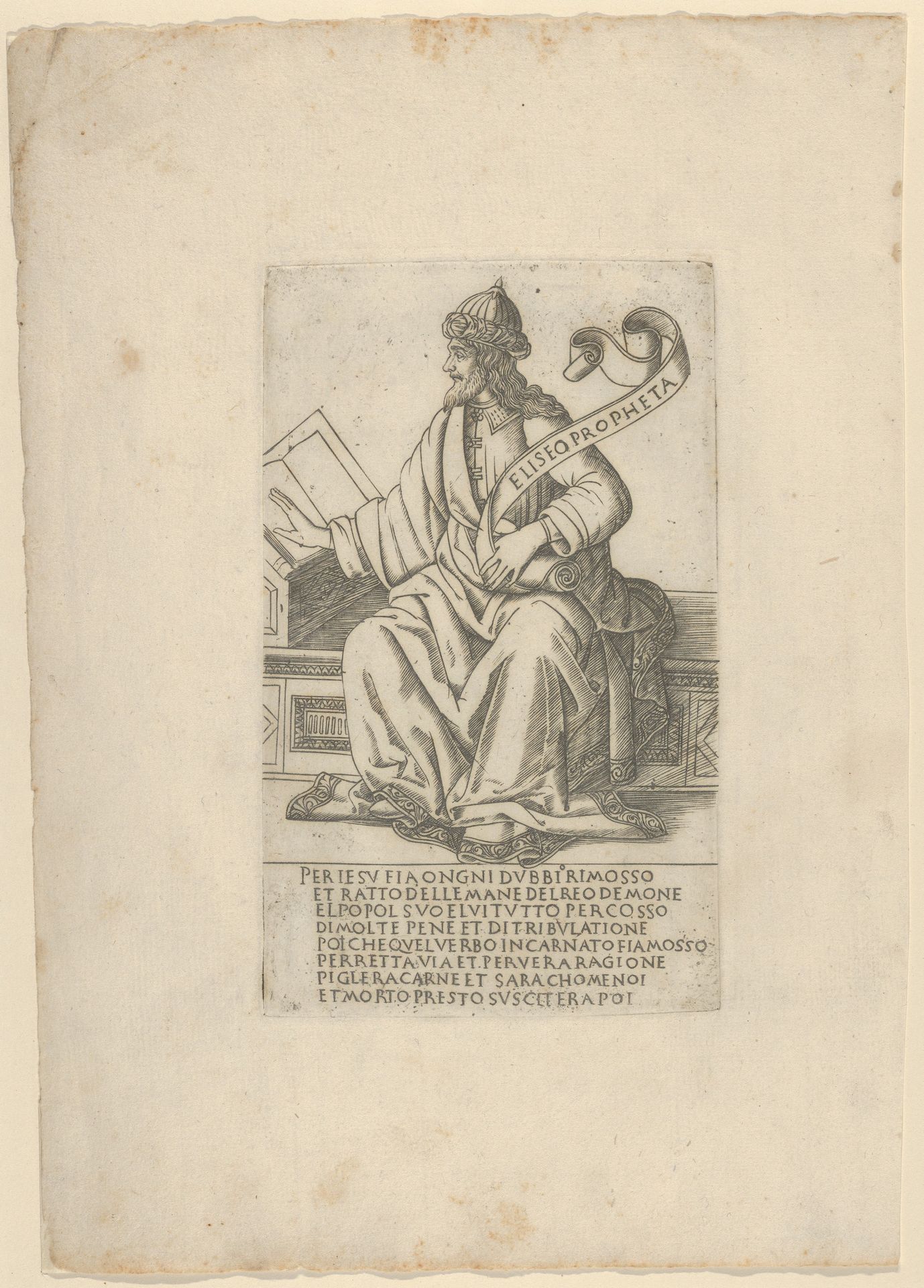 The Prophet Elisha, from Prophets and Sibyls by Francesco Rosselli