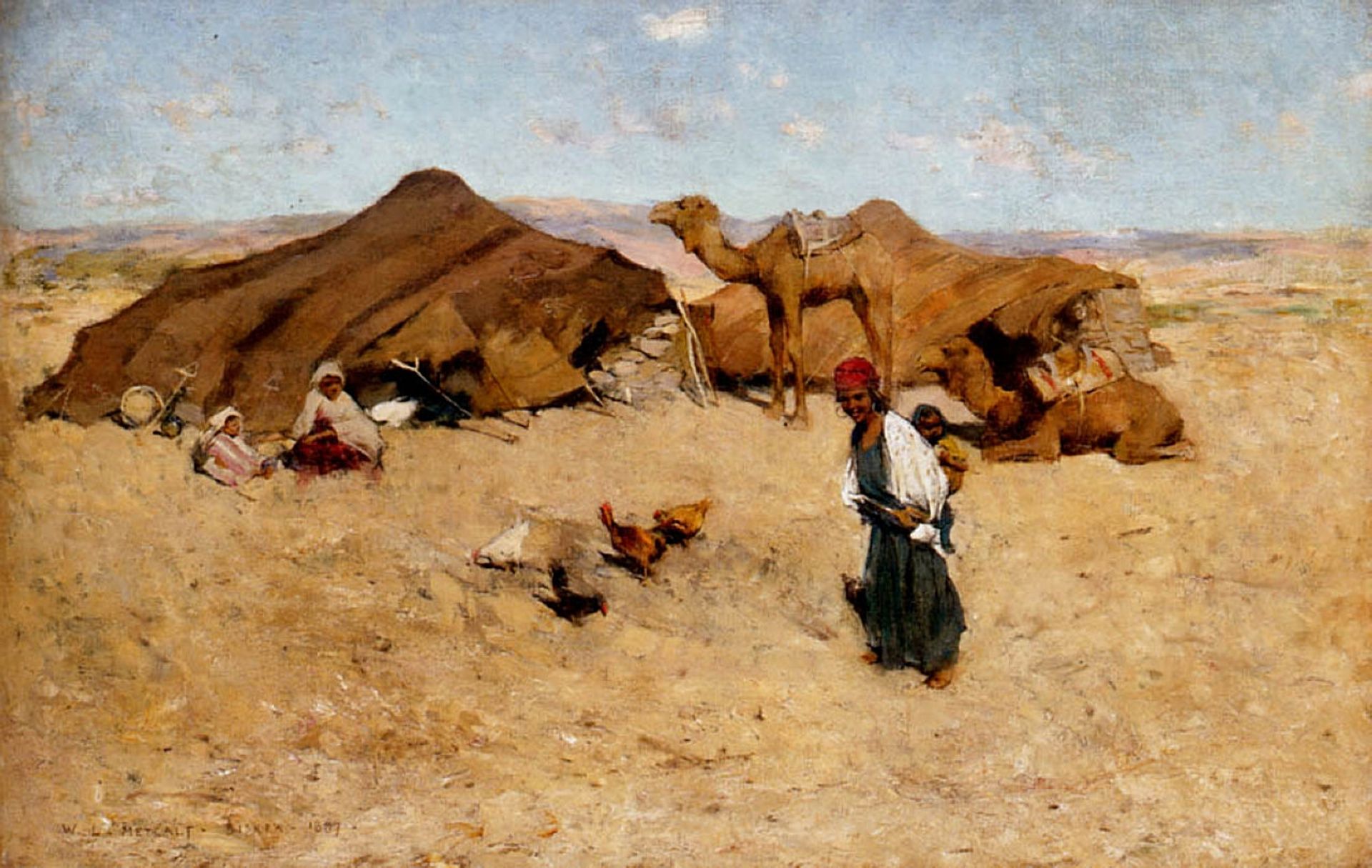 Arab Encampment, Biskra by Willard Metcalf