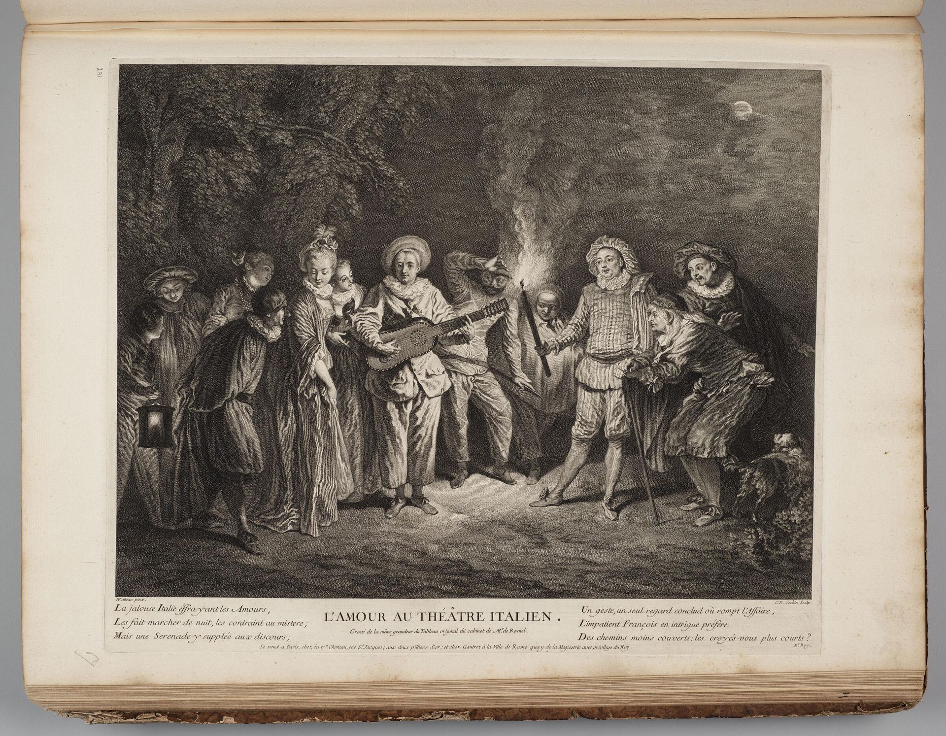 Love at the Italian Theater by Charles Nicolas Cochin lâainÃ©