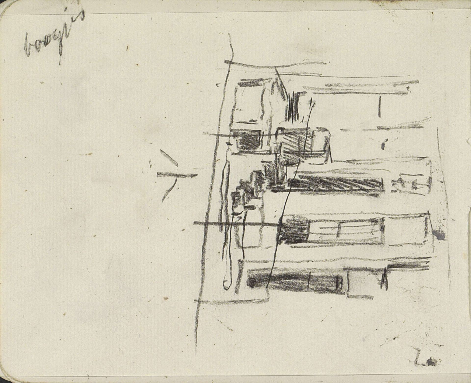 Huizen, mogelijk aan een gracht in Amsterdam by Willem Witsen