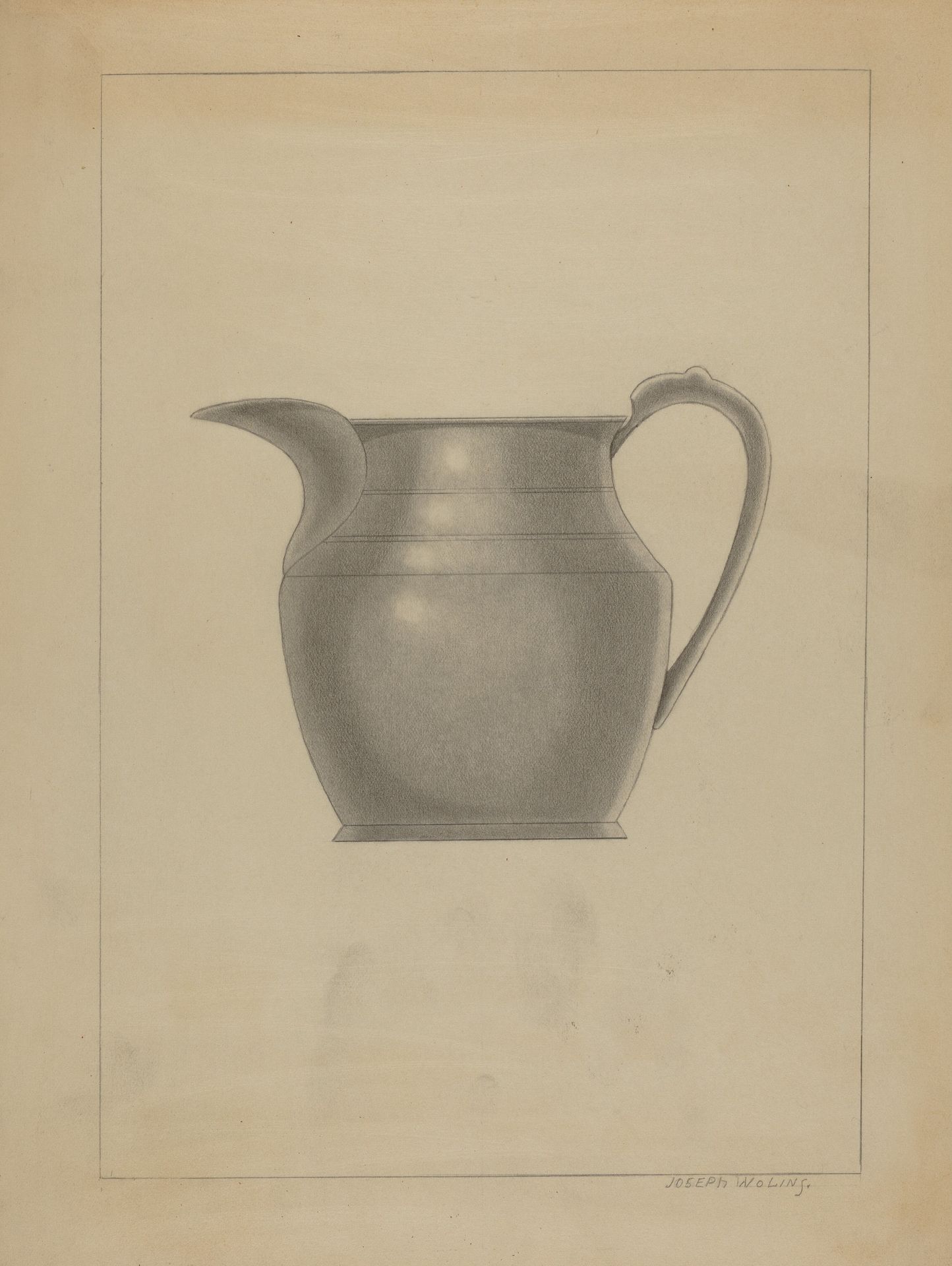 Pewter Pitcher by Joseph Wolins