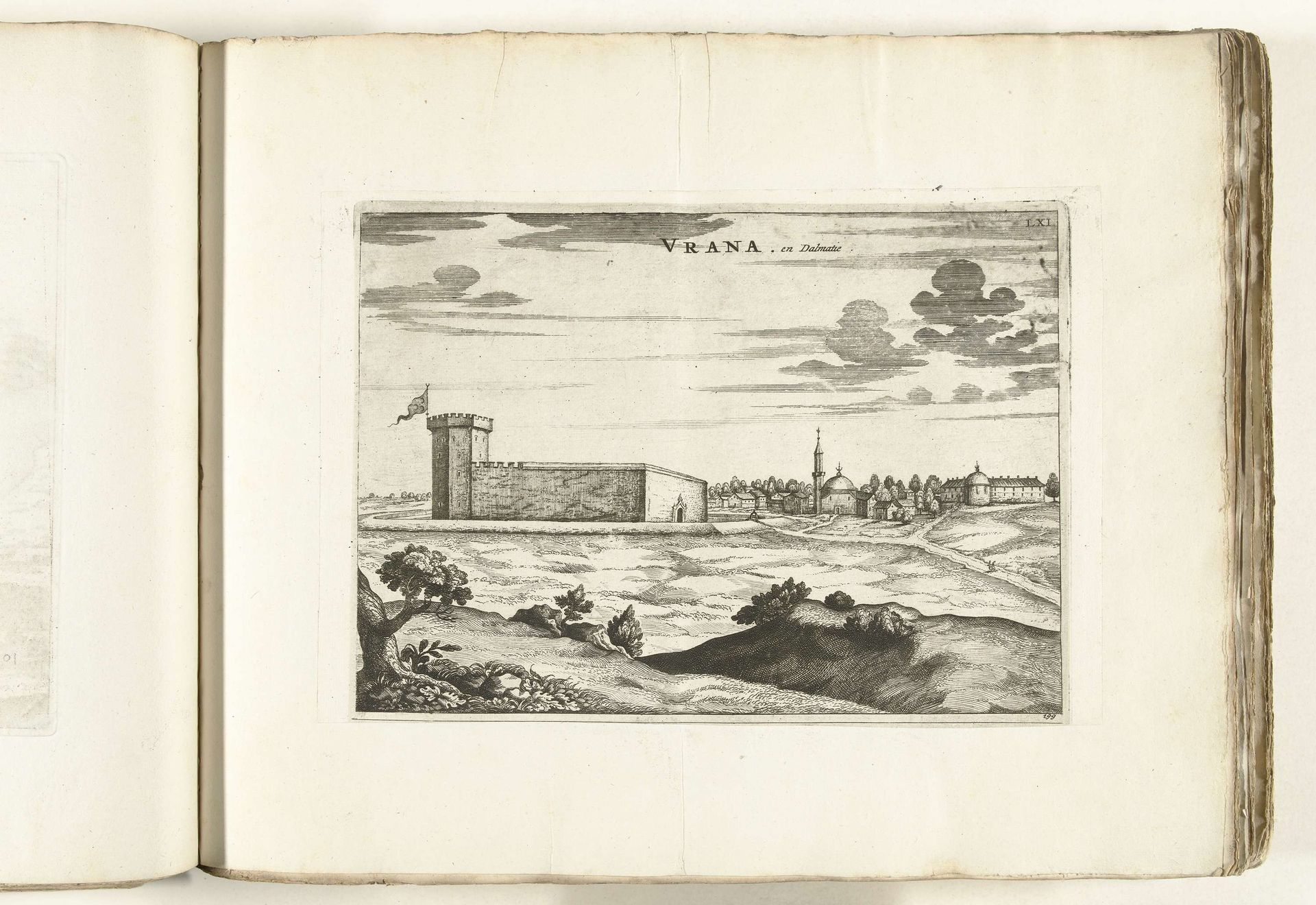 Gezicht op het fort Vrana in Dalmatië, ca. 1702 by Anonymous