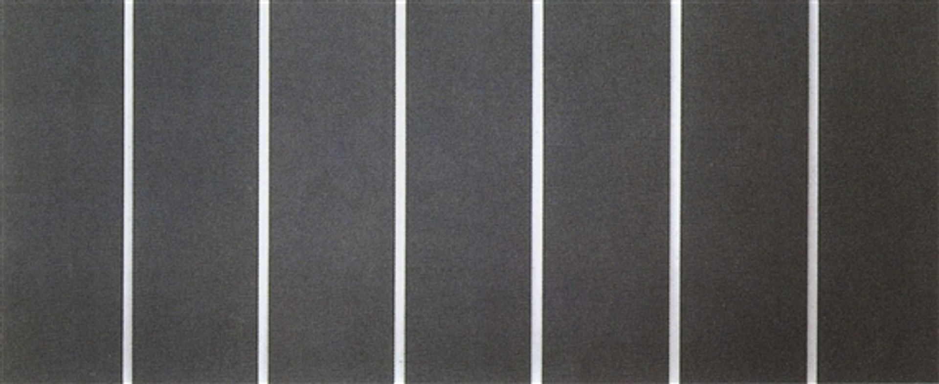 Horizontal Painting in 7 Vertical Parts by Alan Charlton