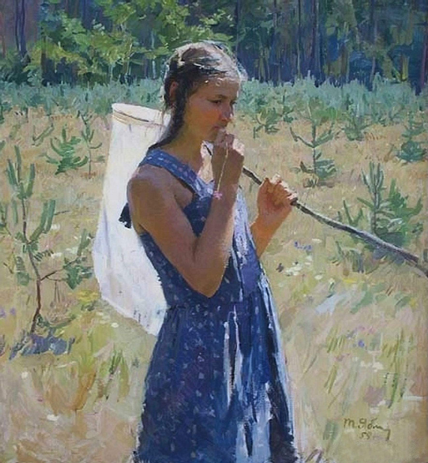 Girl with a Butterfly Net by Tetyana Yablonska