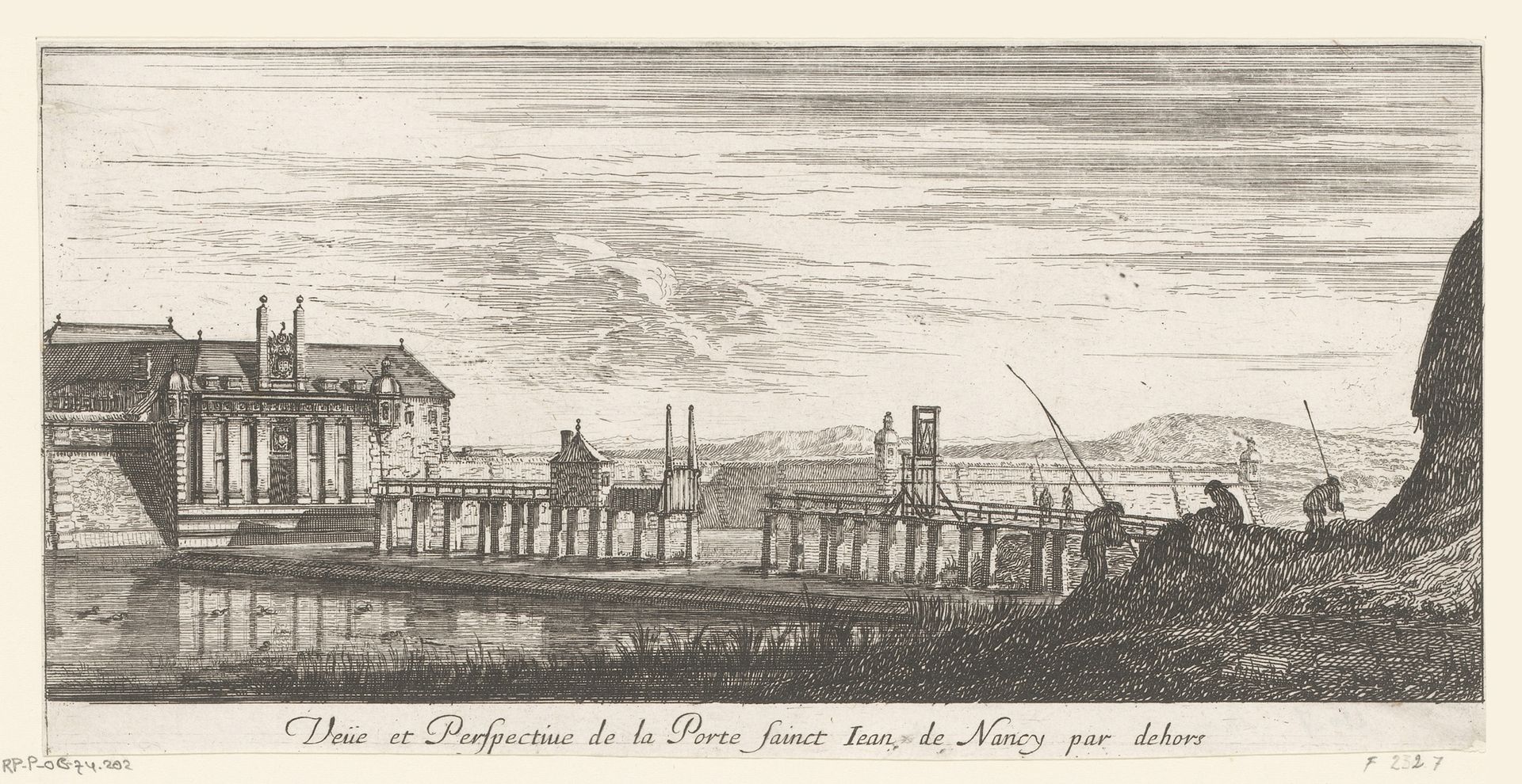 Gezicht op de poort van Sint Johannes in Nancy by Israel Silvestre