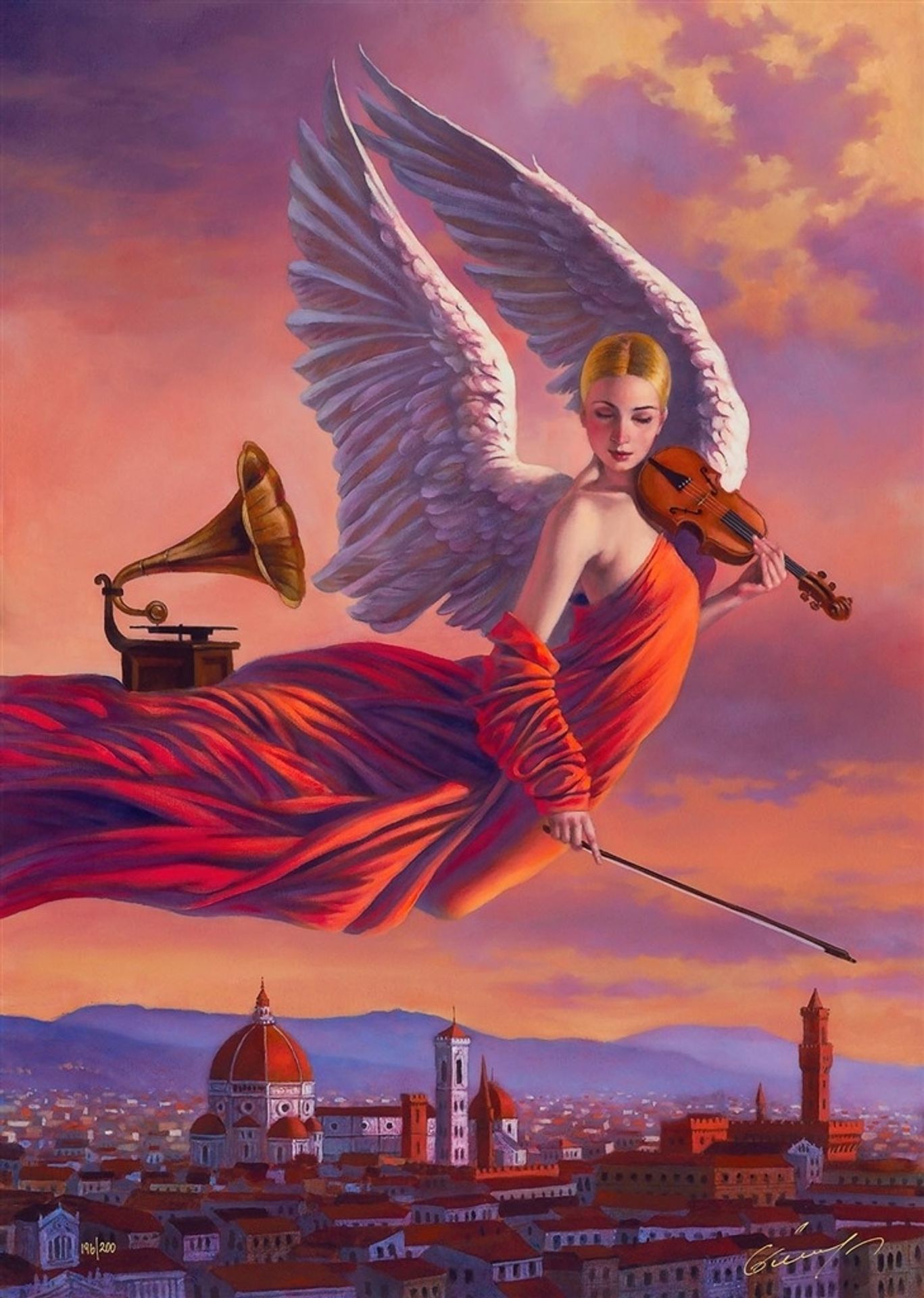 Angel of Renaissance by Michael Cheval