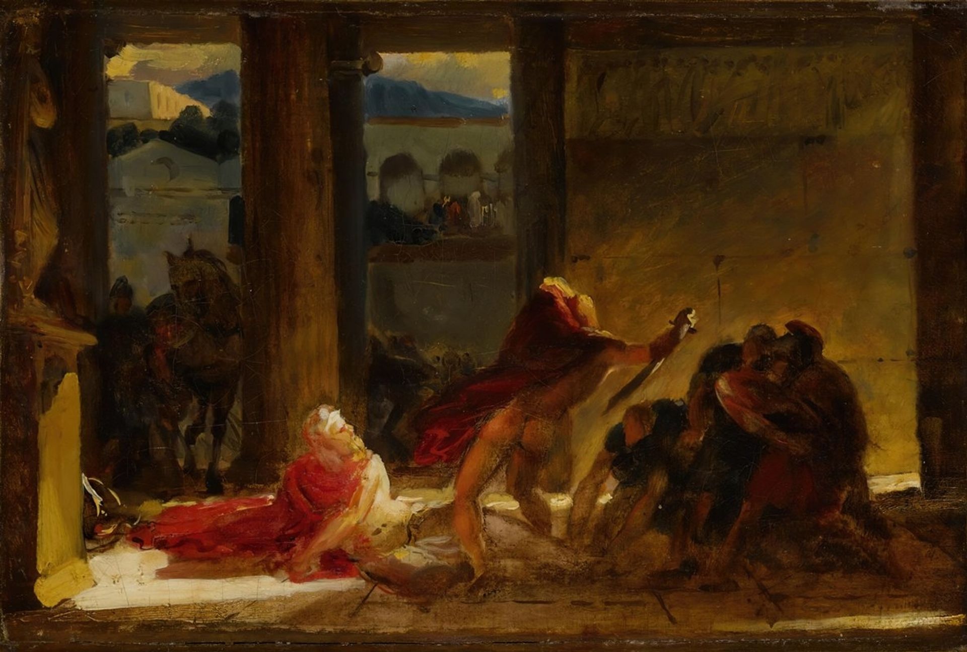 The Death of Pyrrhus by Anne-Louis Girodet
