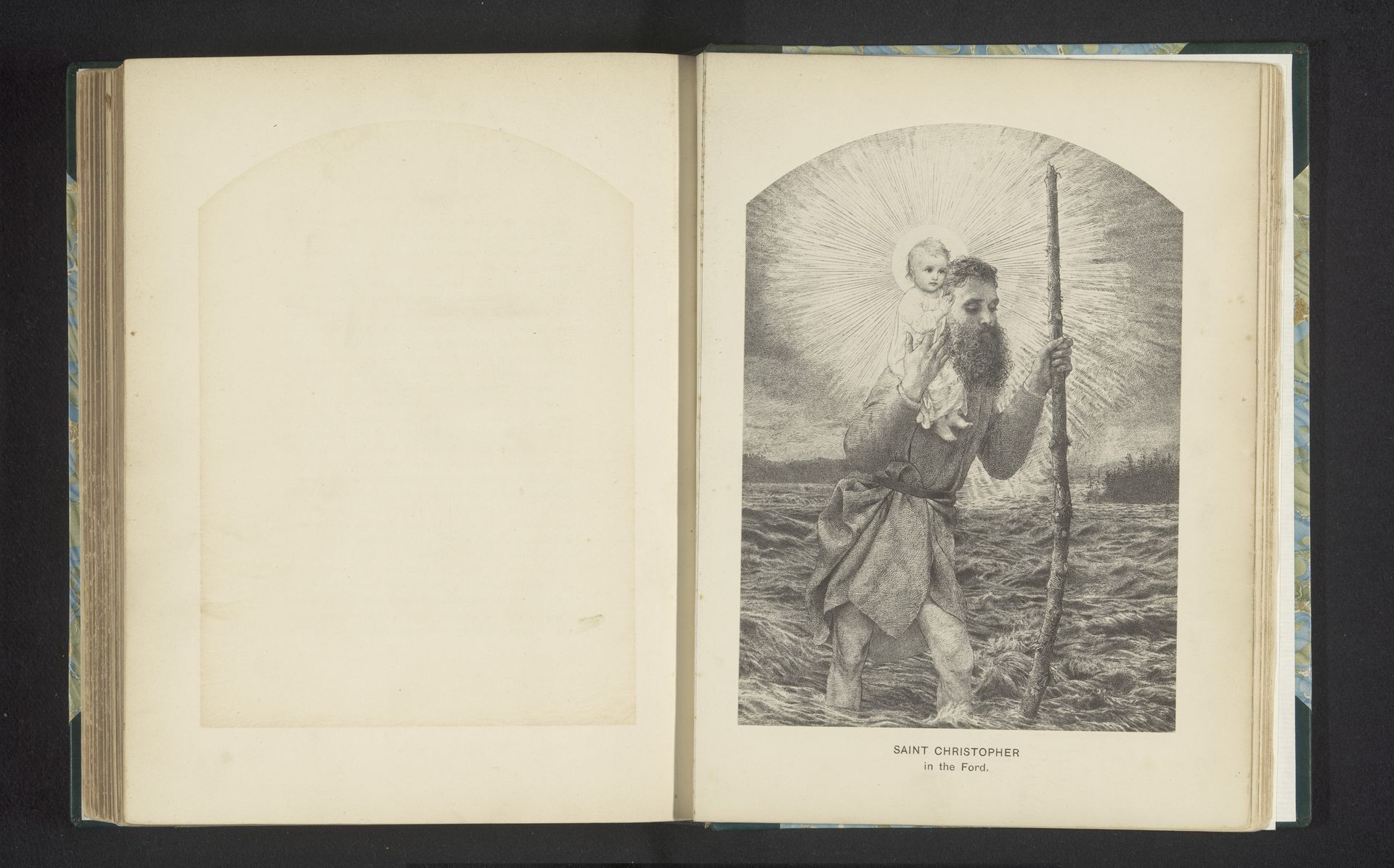 Saint Christopher in the ford by Frederick Hollyer